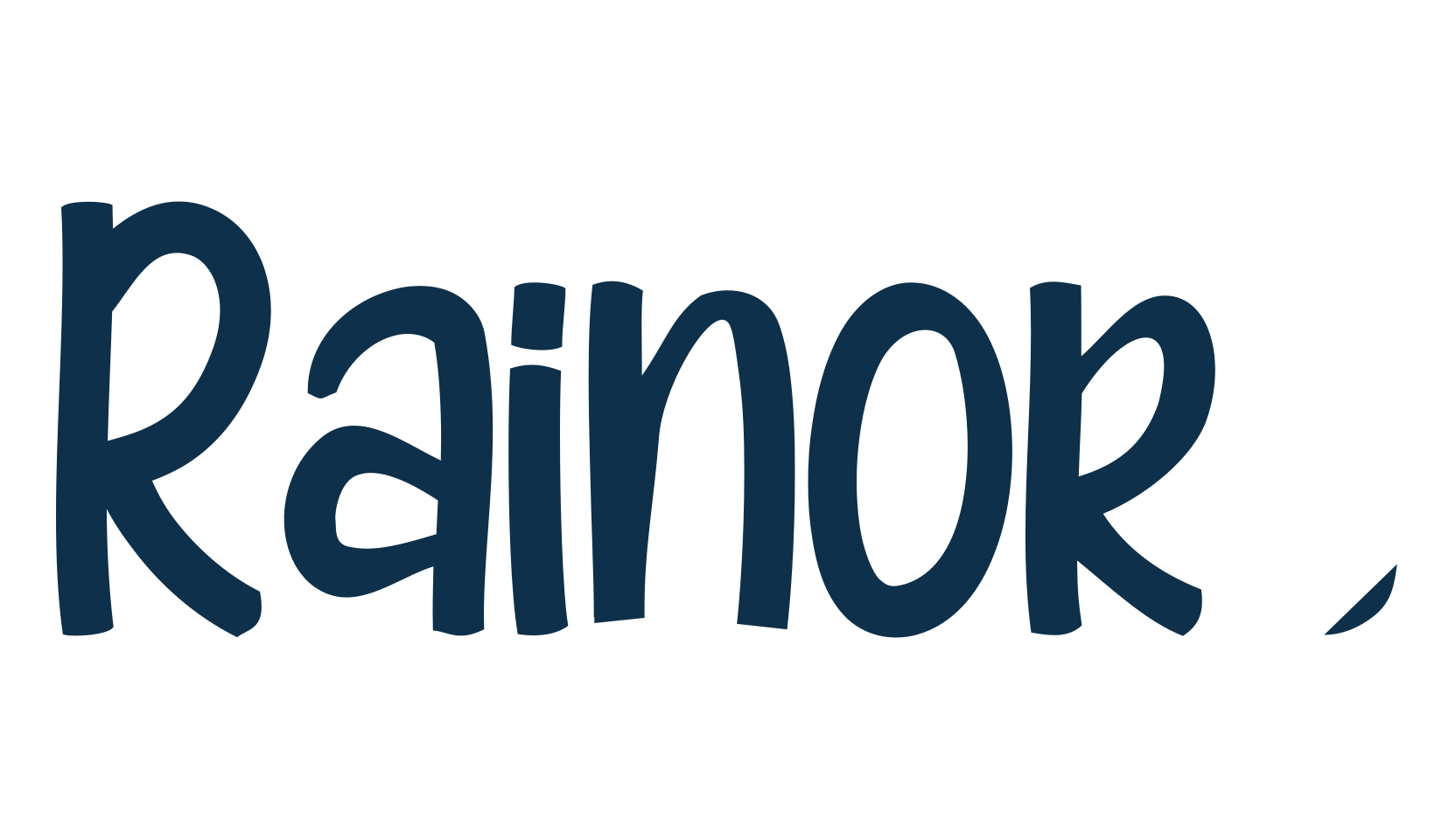 Rainory, fancy cartoon decorative font preview