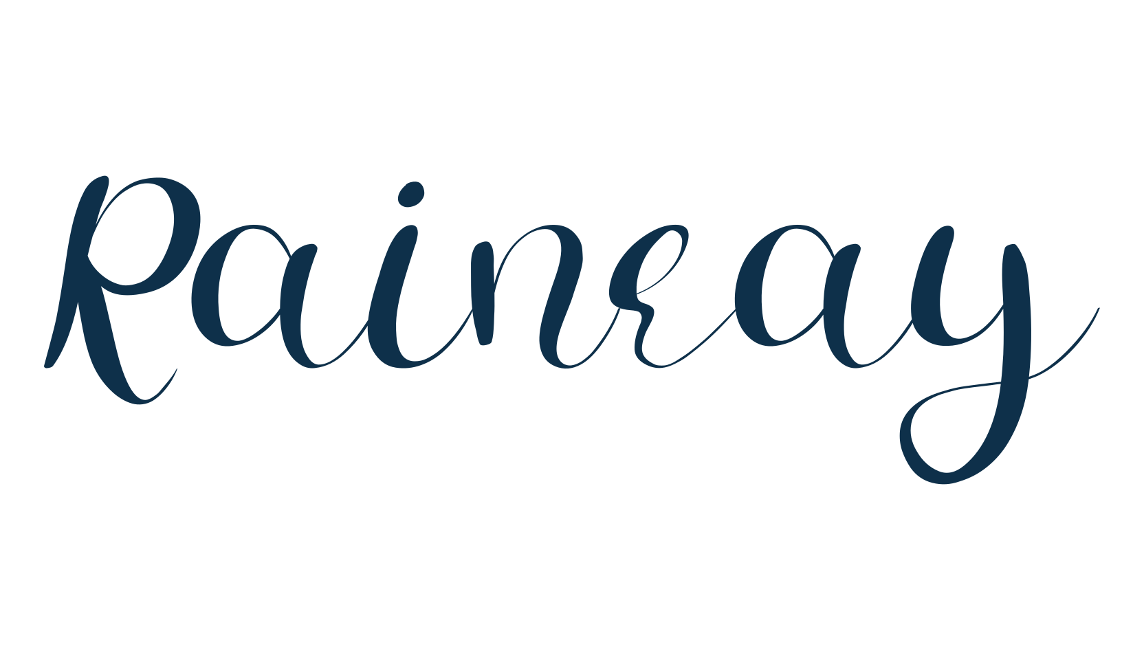 Rainray, fancy decorative font preview