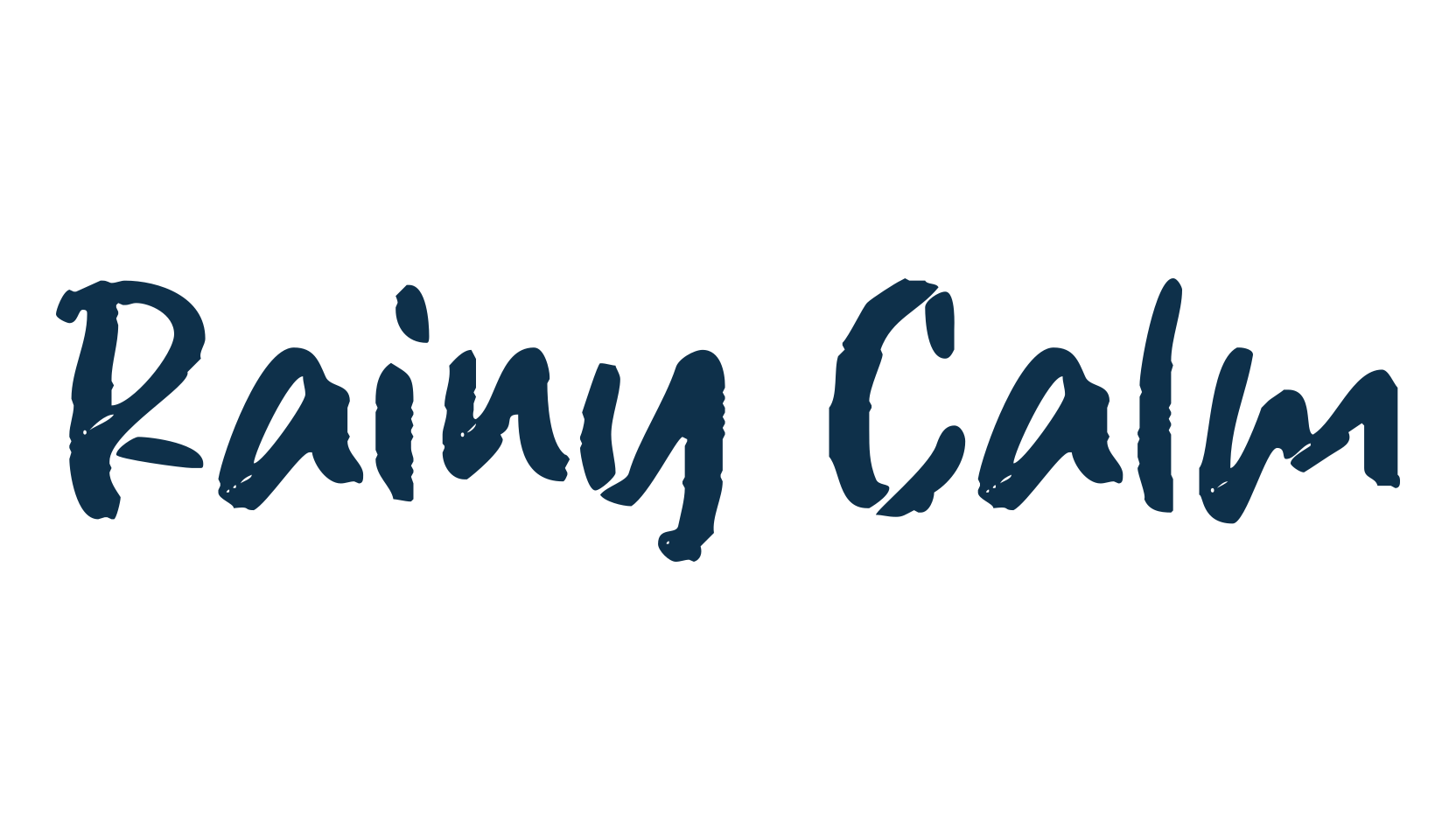 Rainy Calm, handwriting font preview