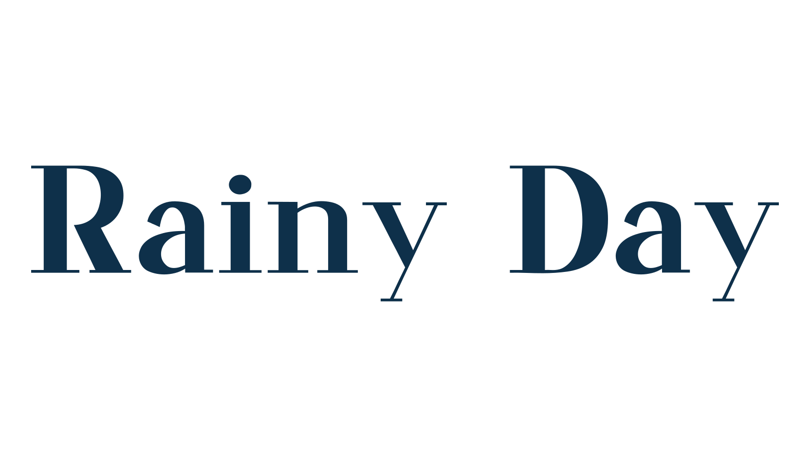 Rainy Day, serif font preview