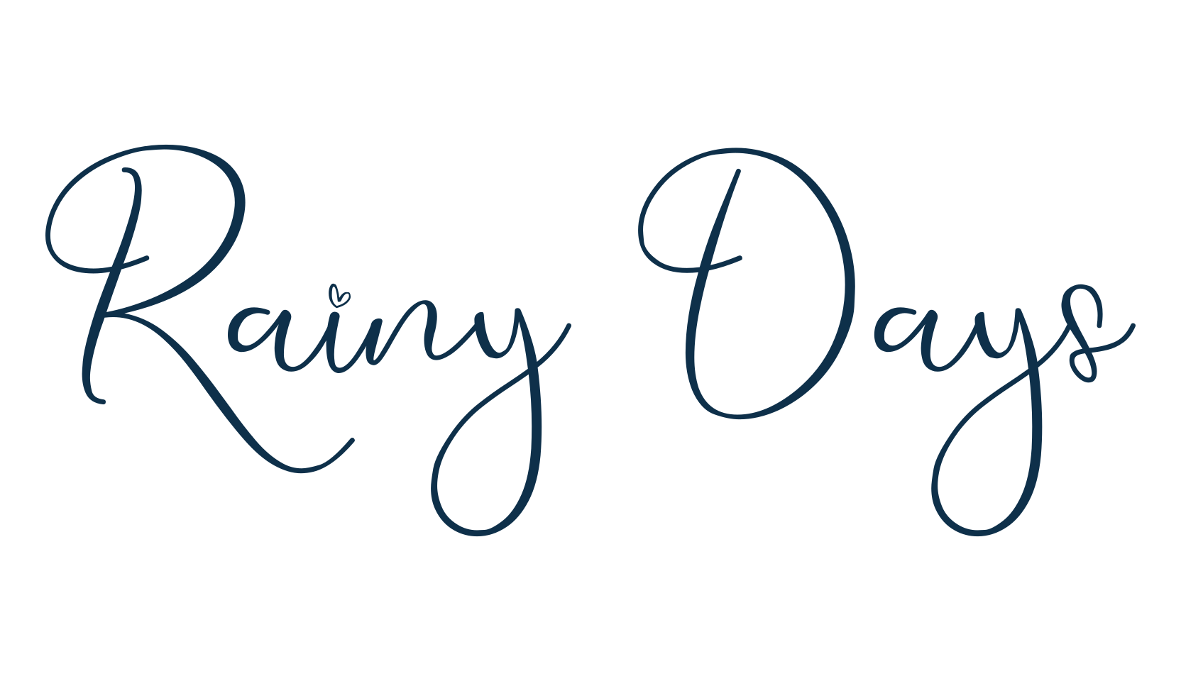 Rainy Days, script handwritten fancy decorative calligraphy font preview