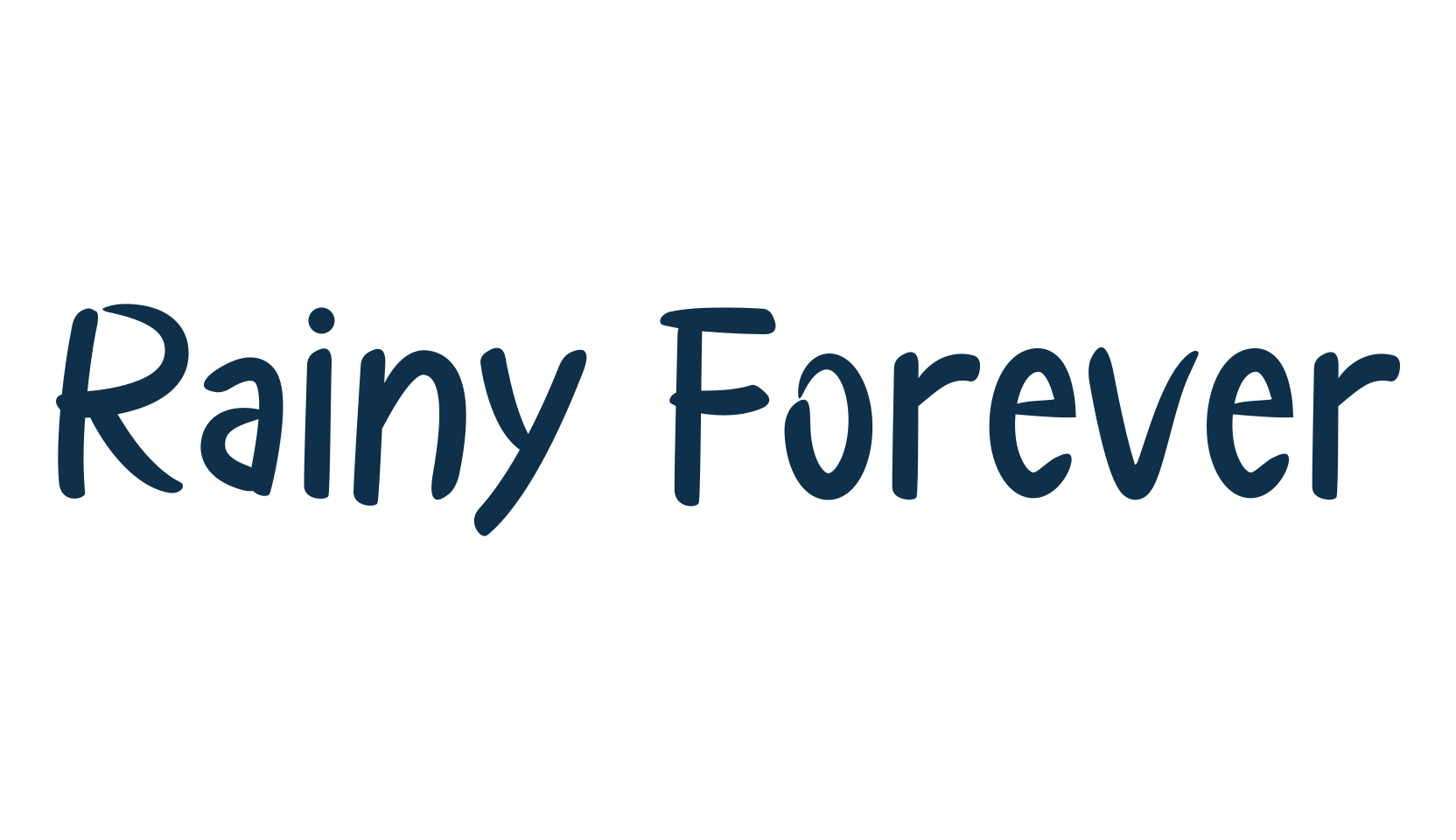 Rainy Forever, fancy decorative font preview