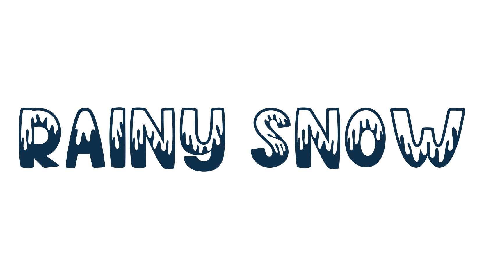 Rainy Snow, fire, ice font preview