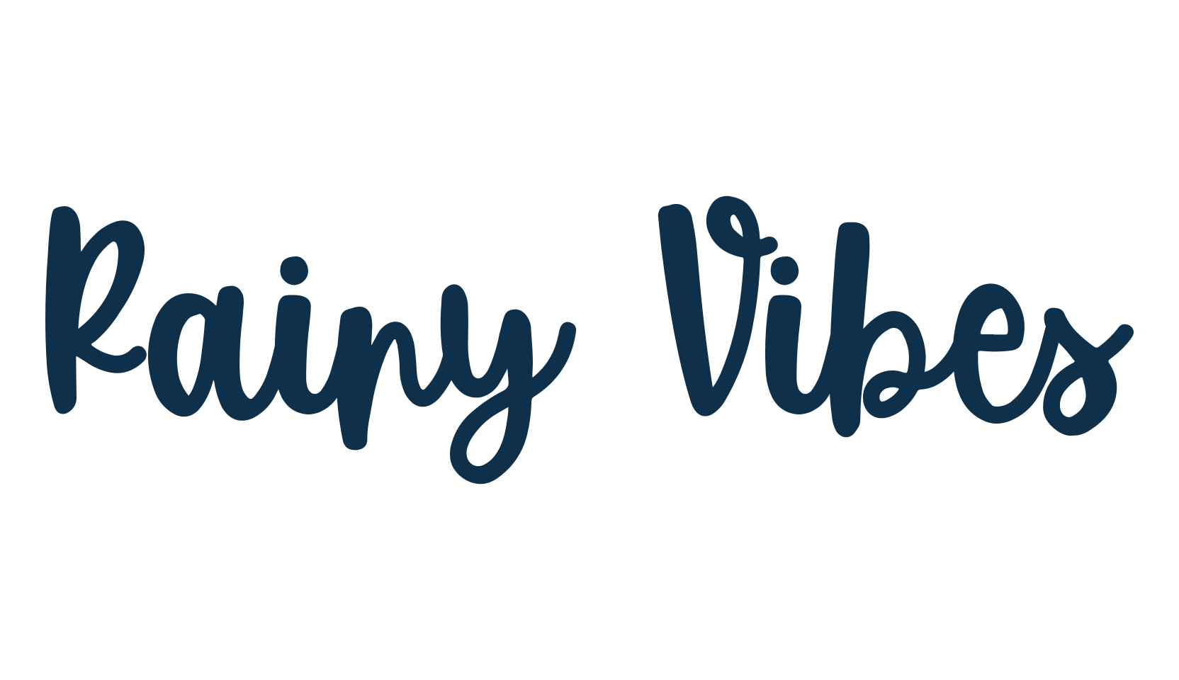 Rainy Vibes, various font preview