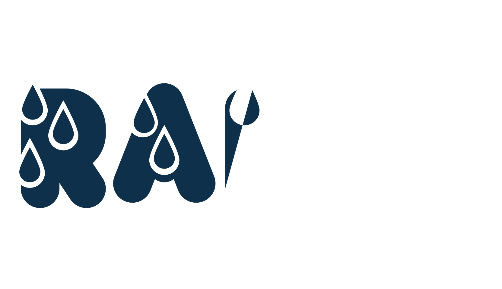 Rainy, decorative font preview