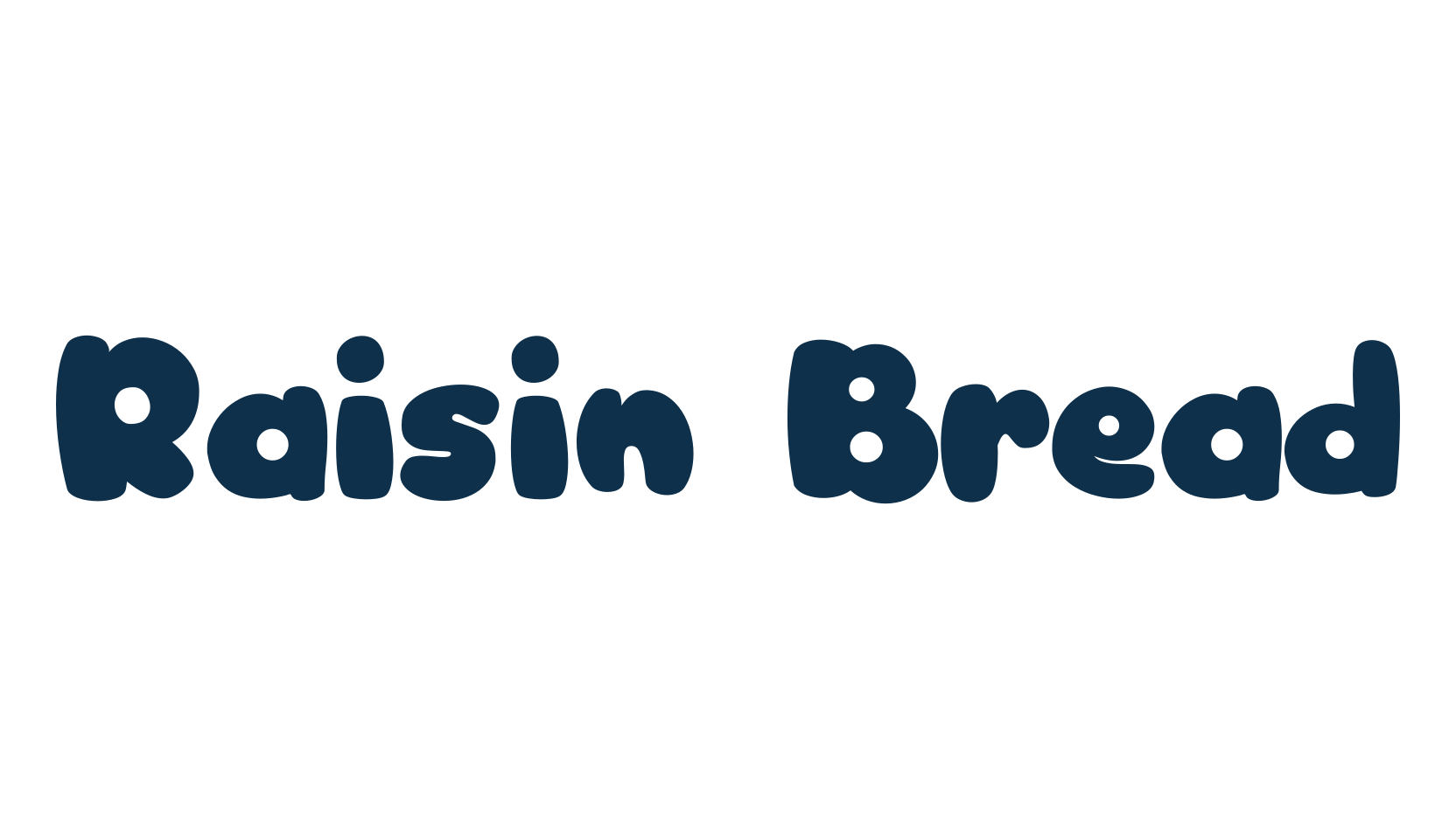 Raisin Bread, fancy cartoon decorative font preview