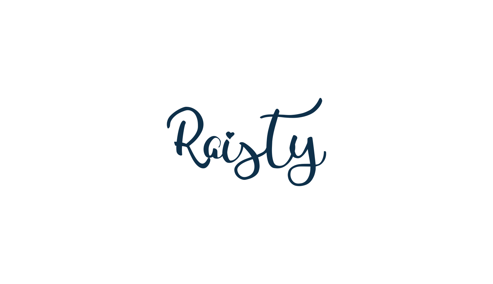Raisty, script calligraphy fancy decorative font preview
