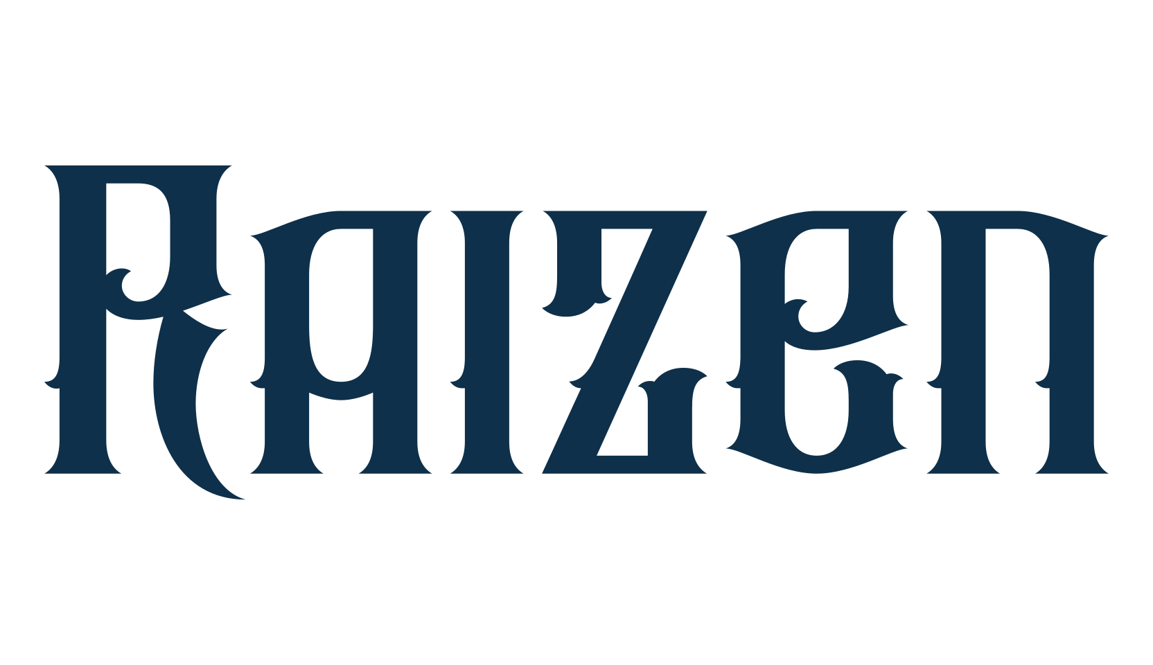Raizen, retro font preview