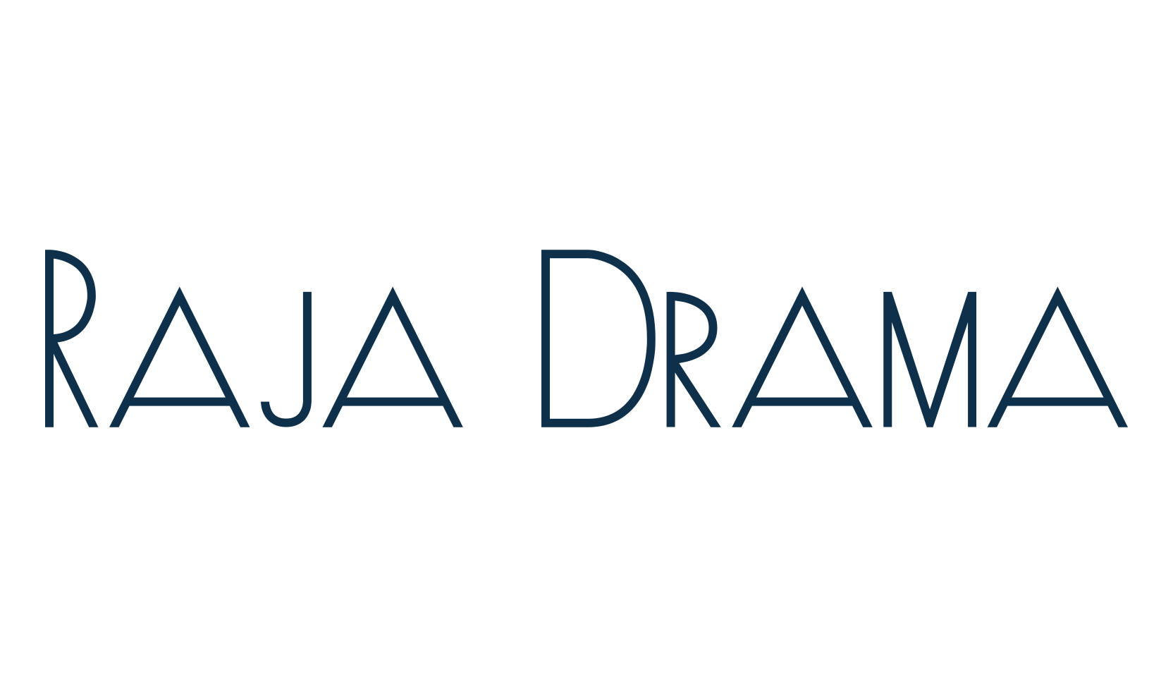 Raja Drama, fancy retro decorative font preview