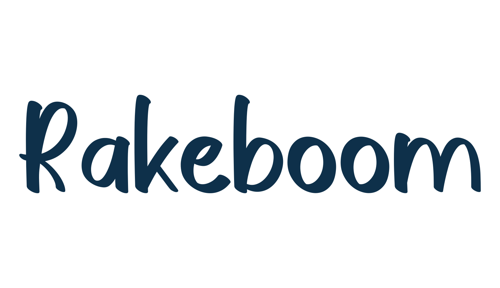 Rakeboom, cartoon font preview