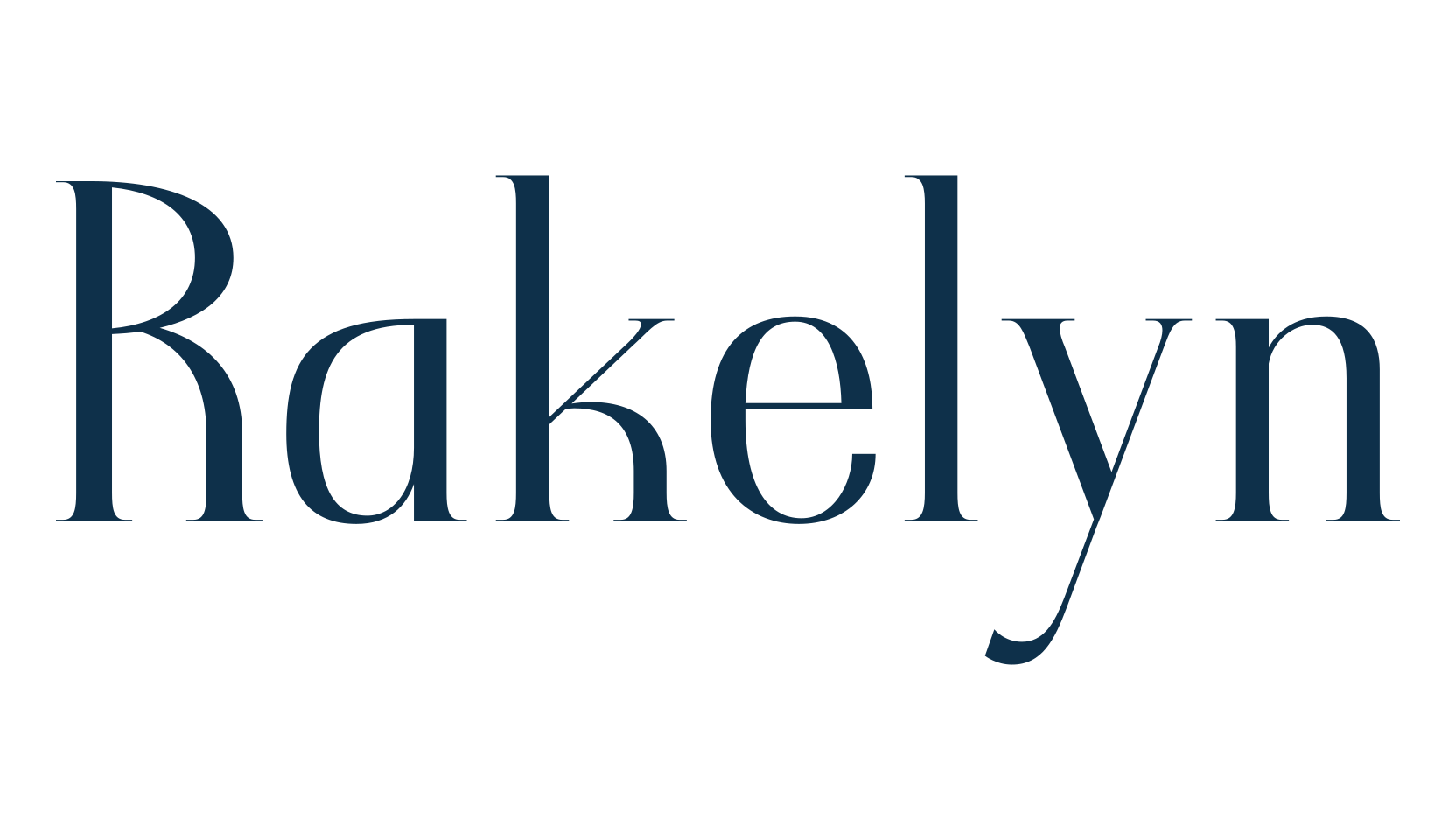 Rakelyn, basic serif font preview
