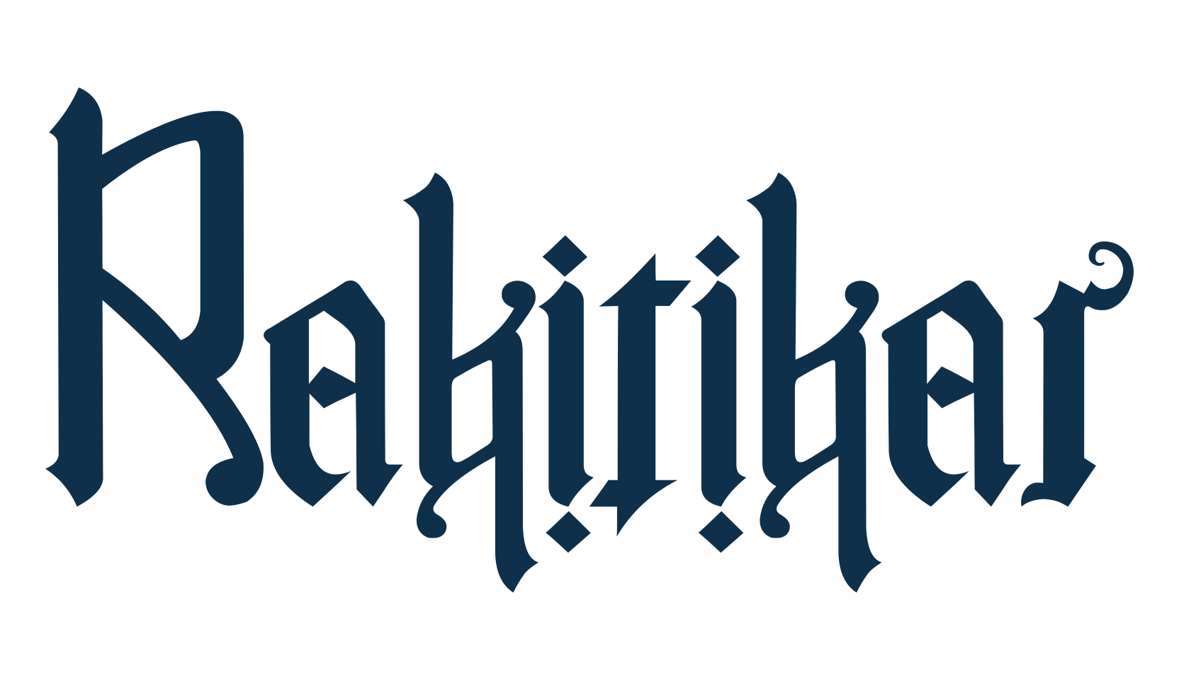 Rakitikar, gothic modern font preview