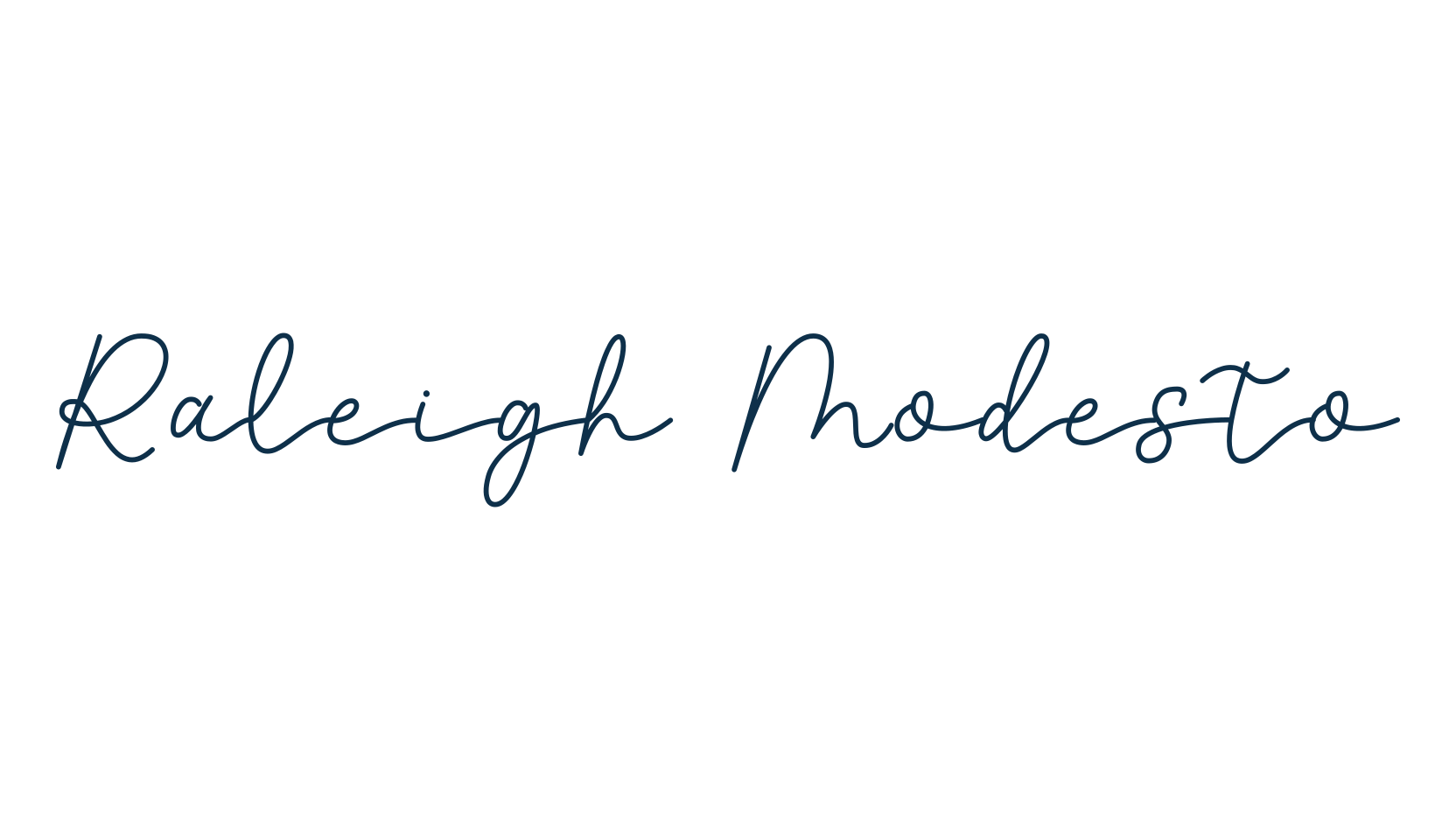Raleigh Modesto, handwriting font preview