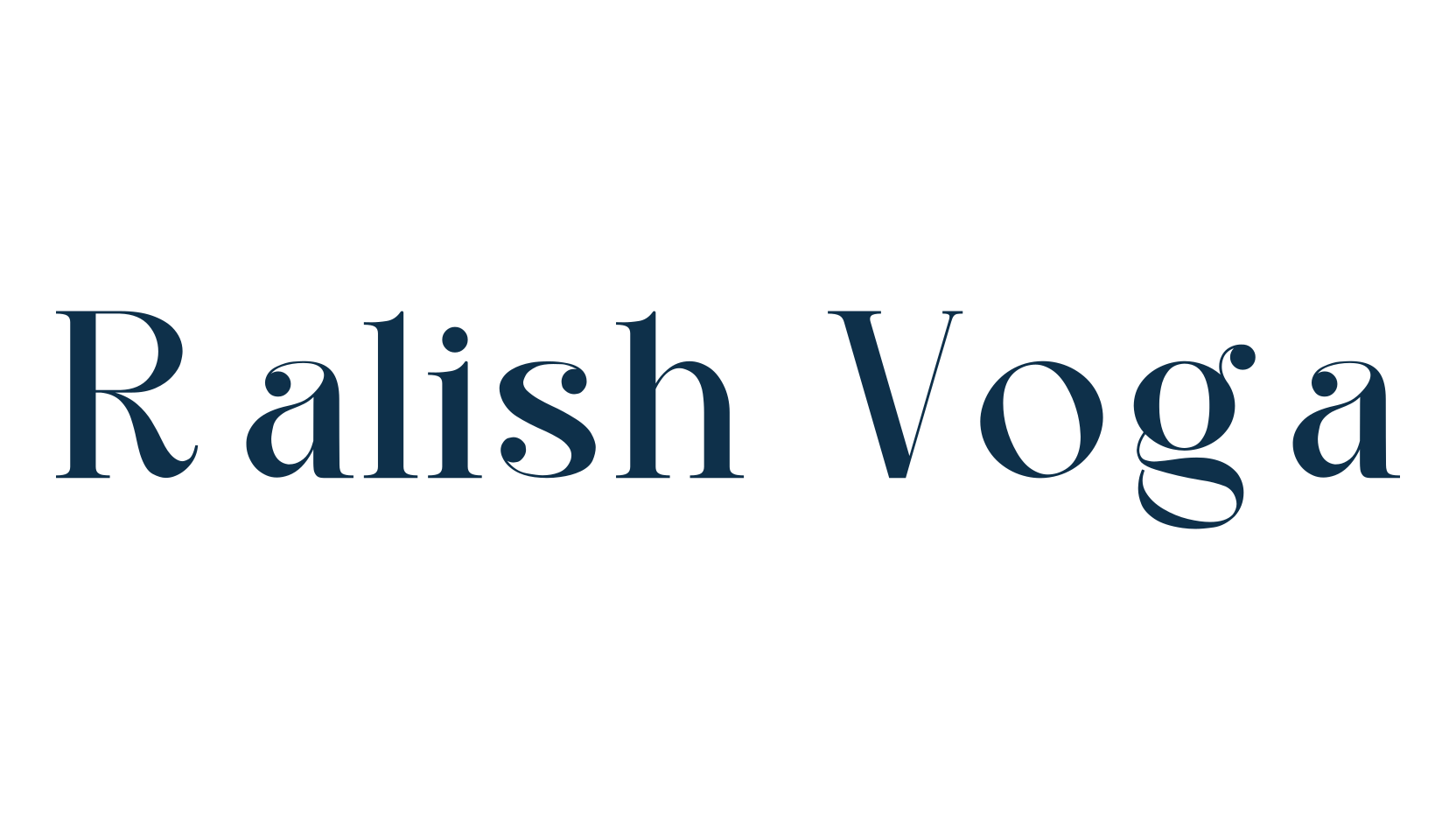 Ralish Voga, basic serif font preview