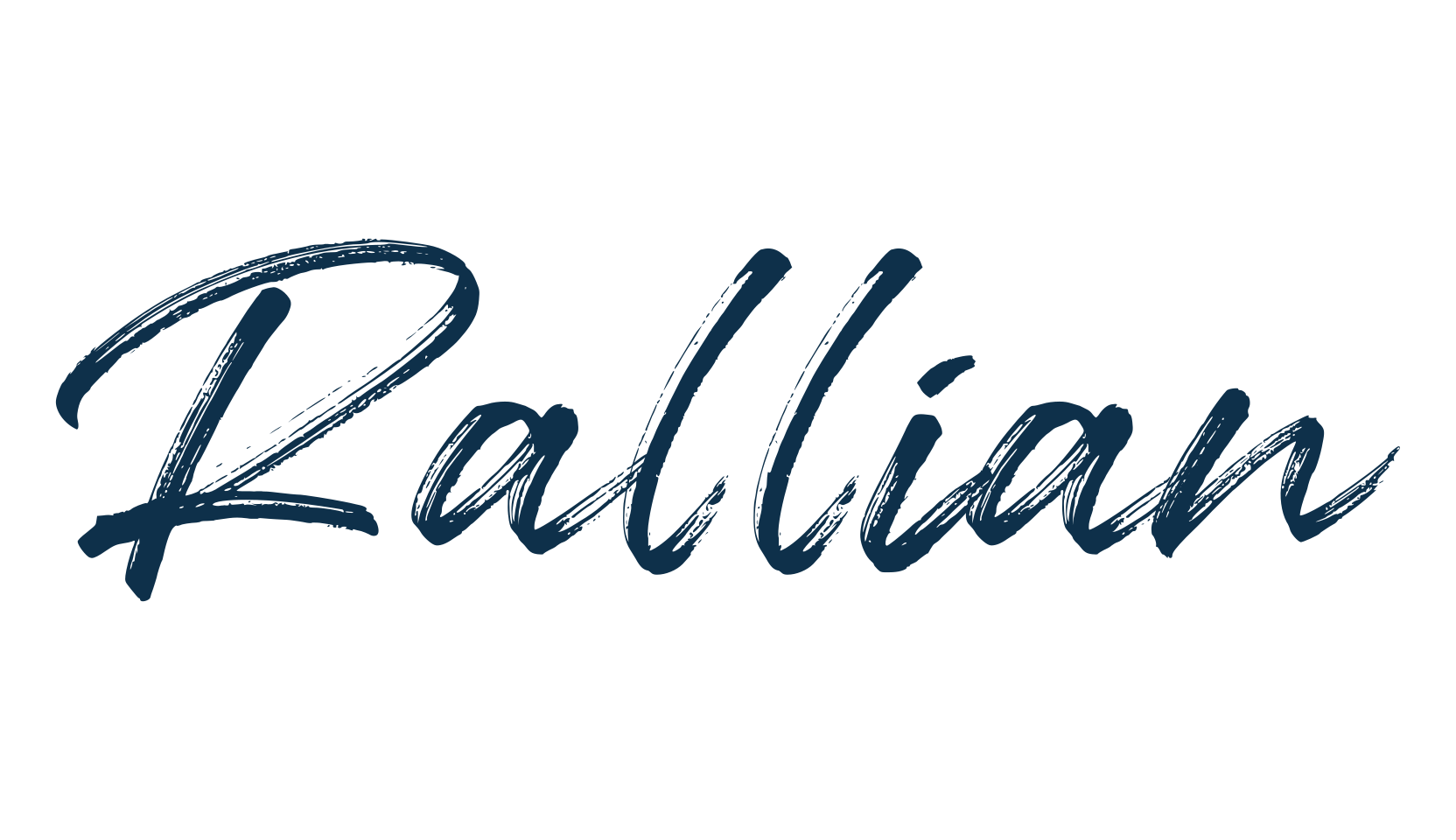 Rallian, brush font preview