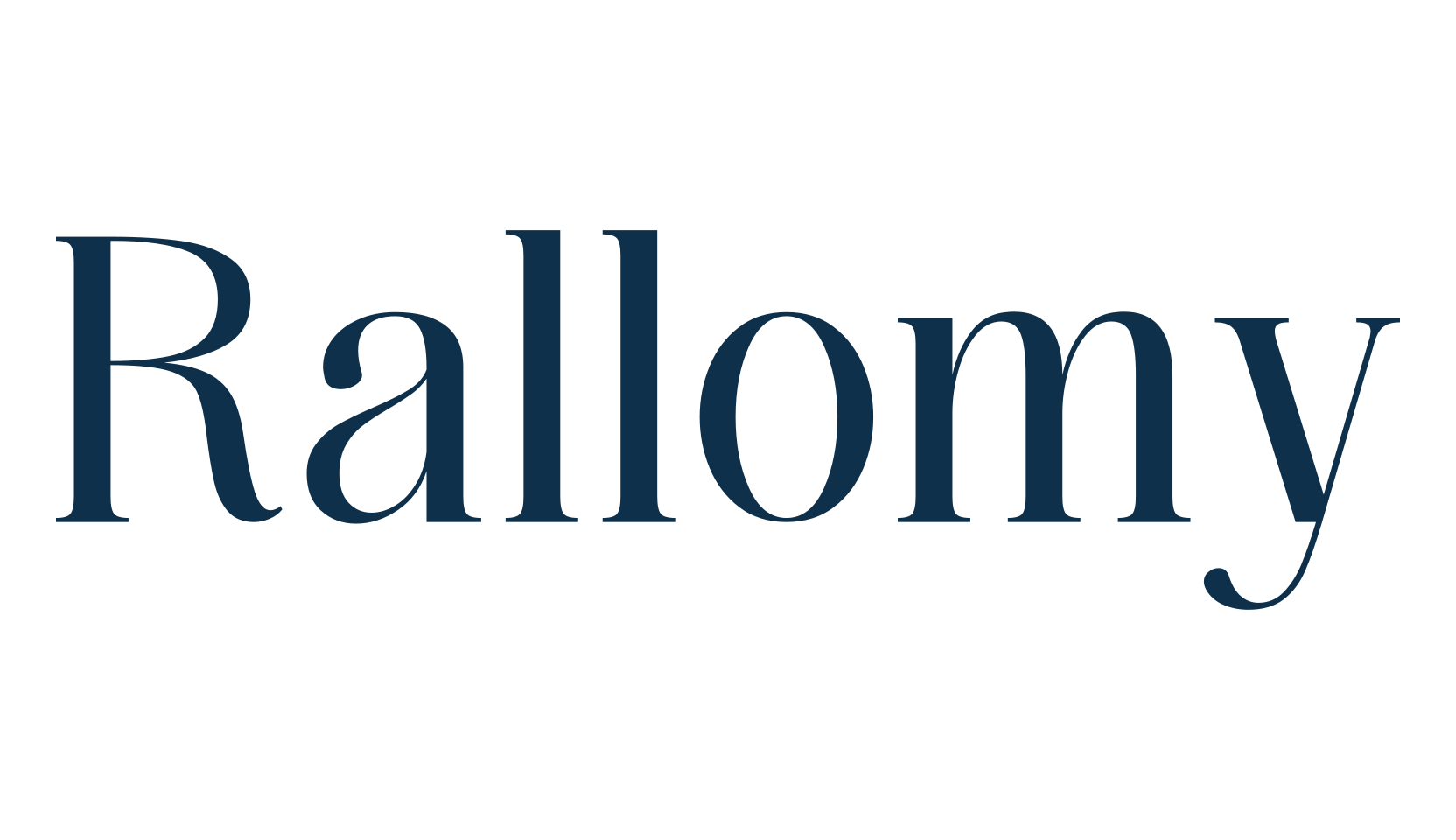 Rallomy, serif font preview