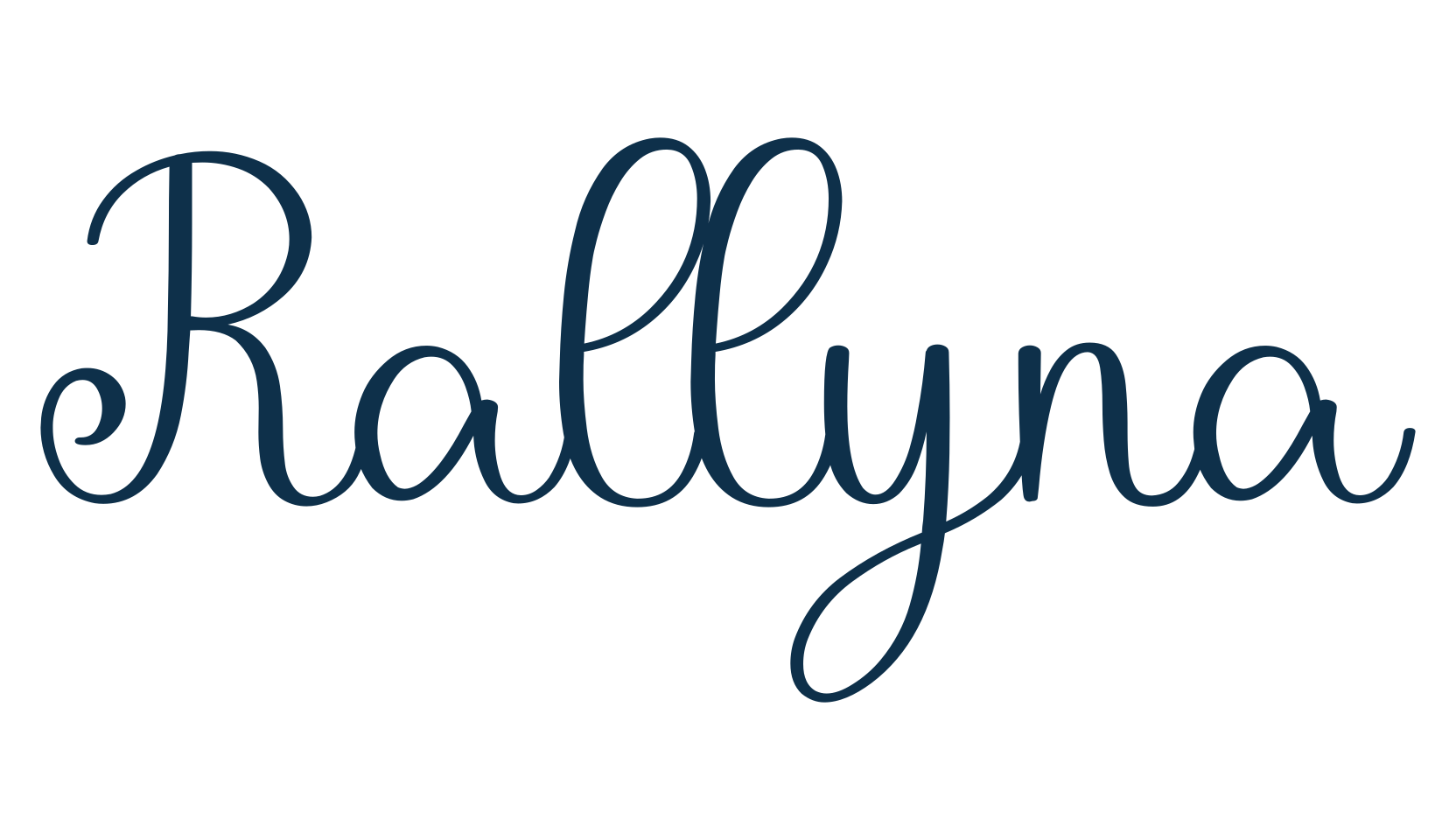 Rallyna, script calligraphy fancy decorative font preview
