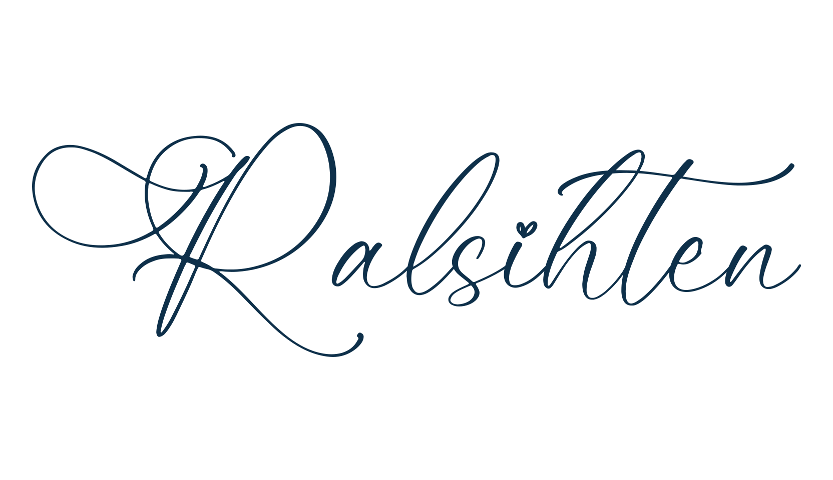 Ralsihten, calligraphy font preview