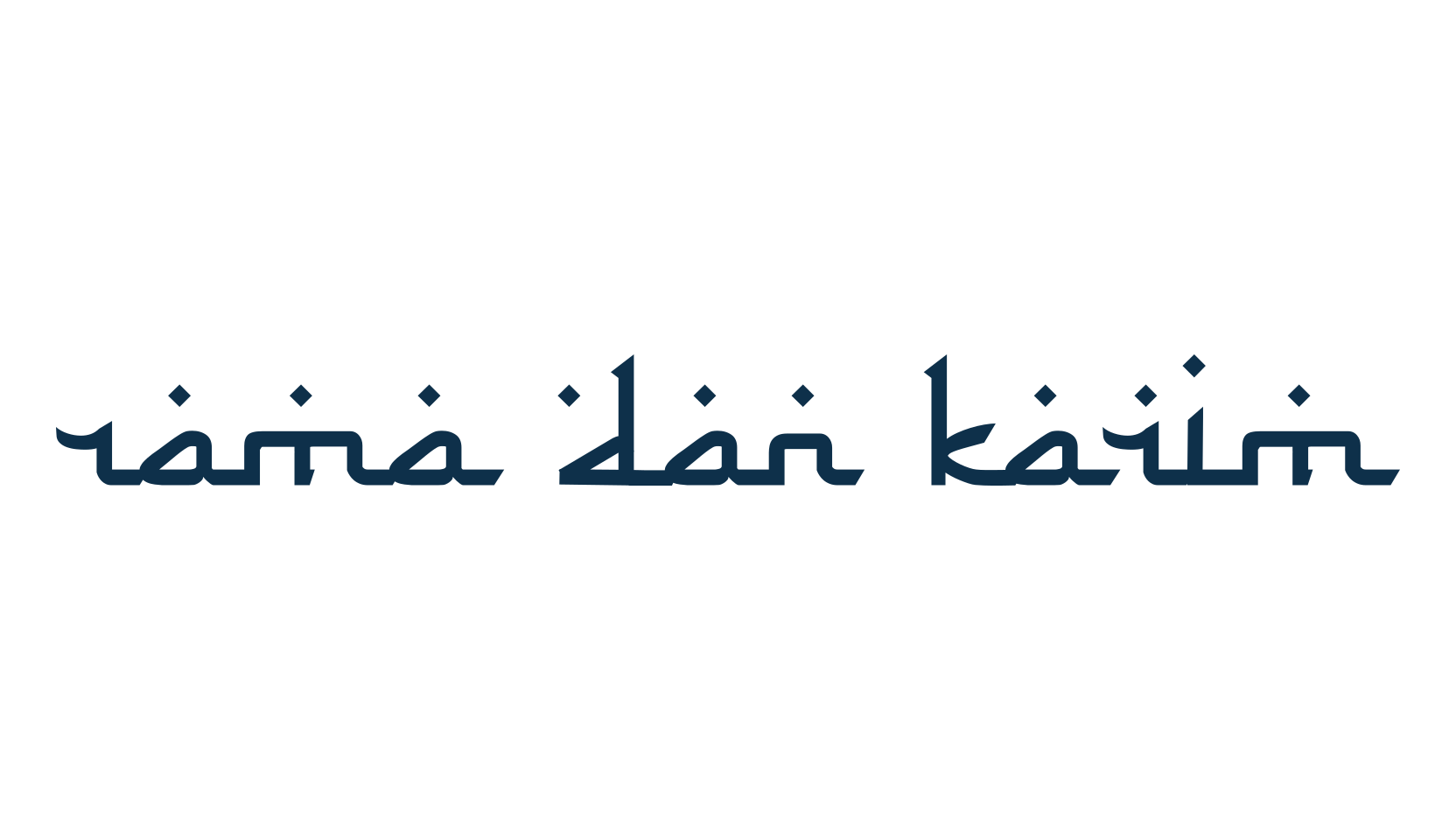 Rama dan Karim, foreign look arabic font preview