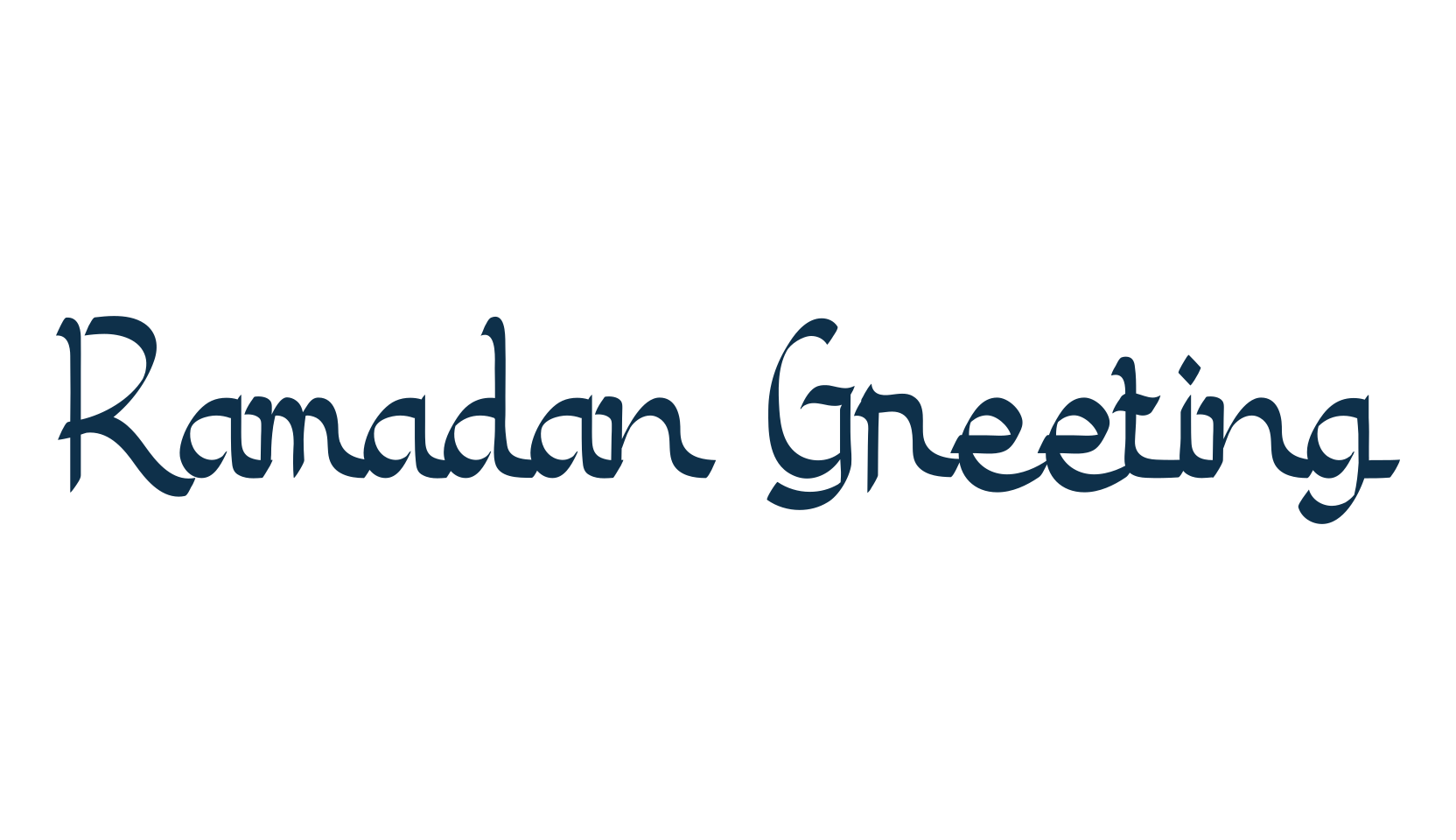 Ramadan Greeting, arabic font preview