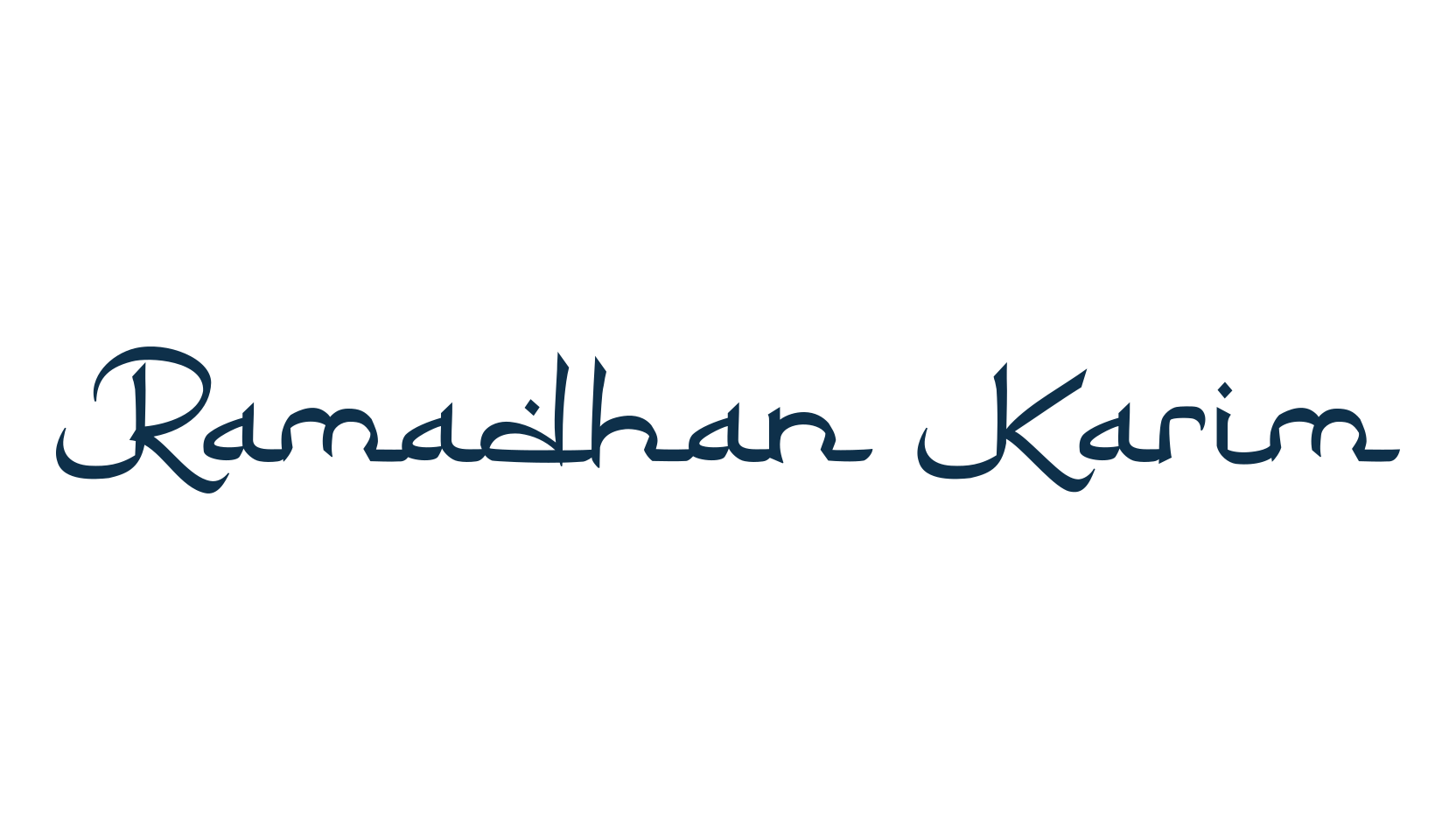 Ramadhan Karim, foreign look arabic font preview