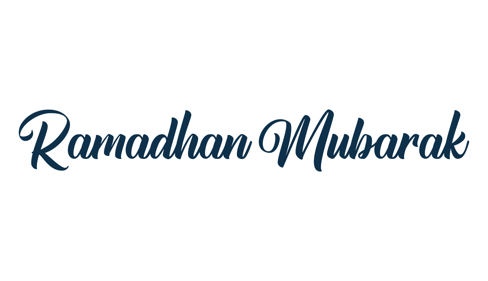 Ramadhan Mubarak, calligraphy font preview