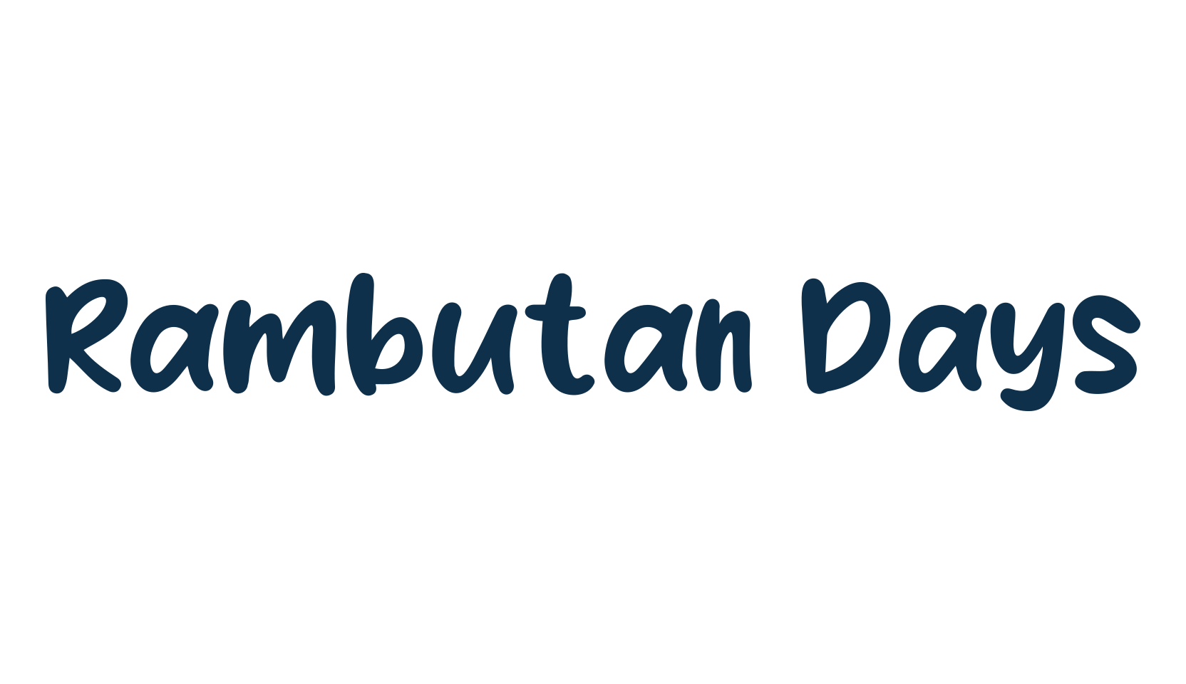 Rambutan Days, fancy cartoon decorative font preview