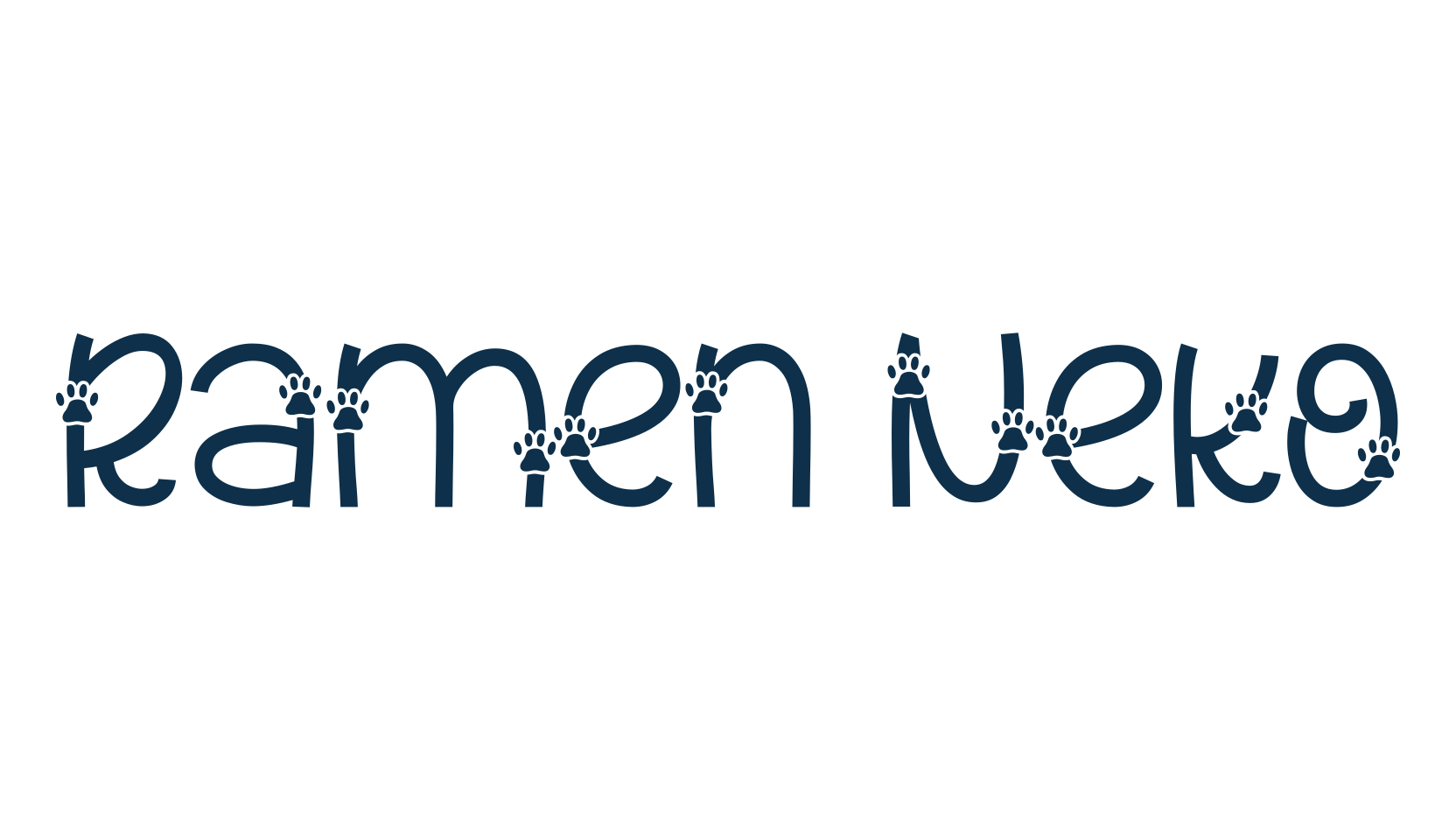 Ramen Neko, fancy cartoon decorative font preview