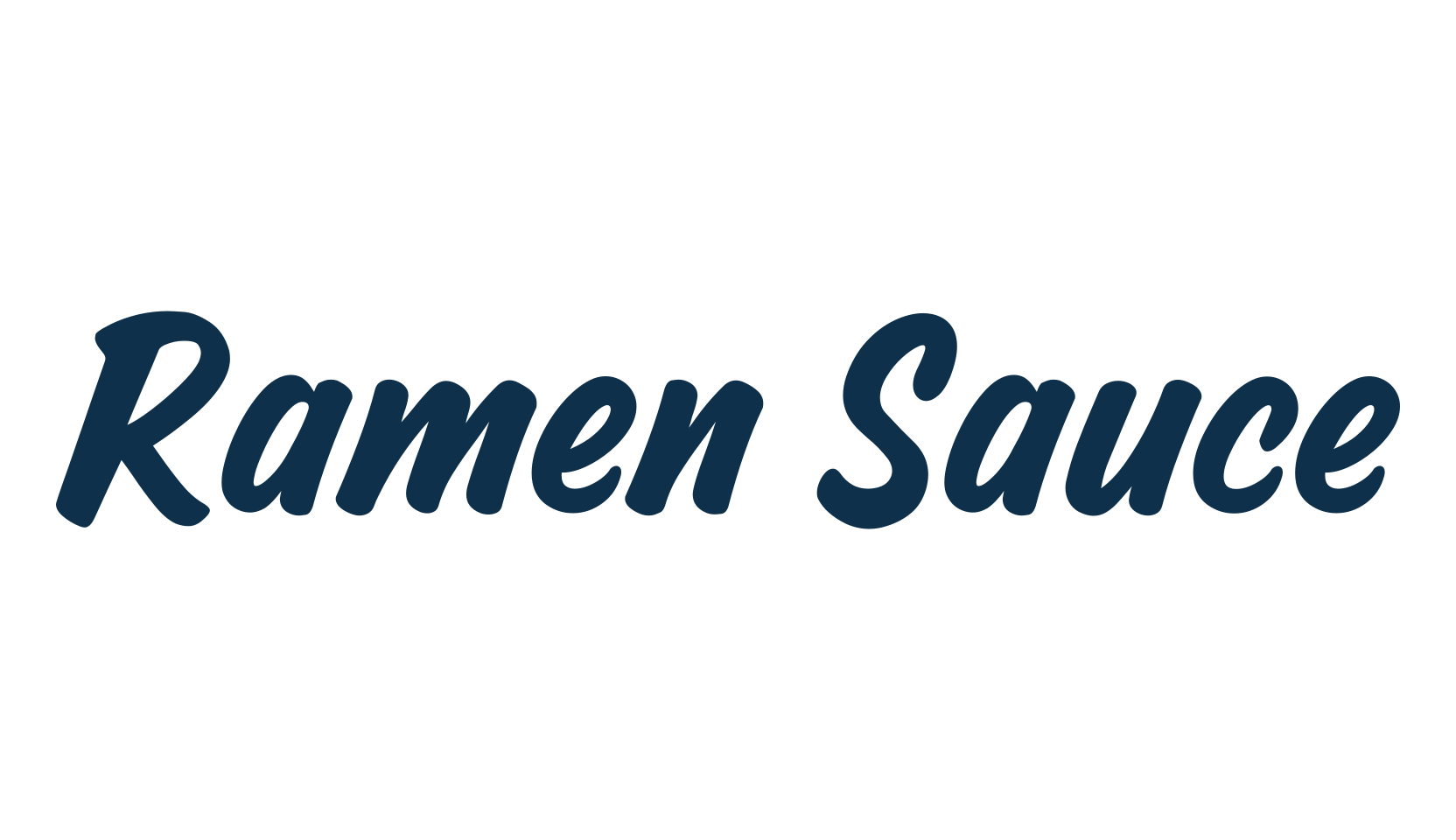 Ramen Sauce, various font preview