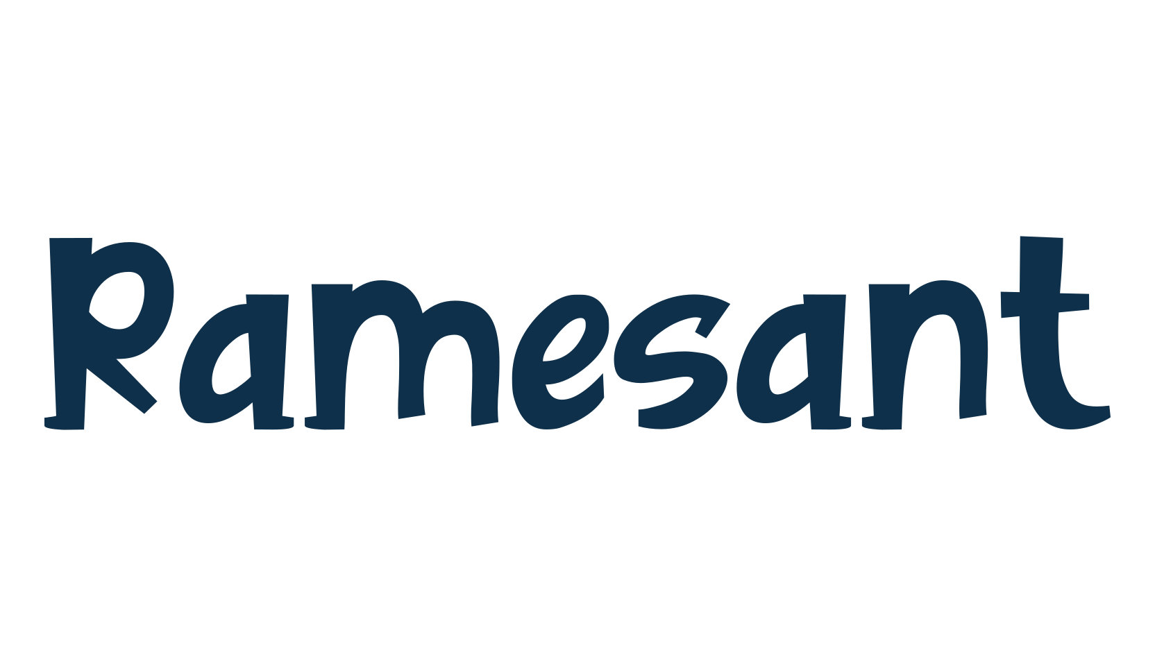 Ramesant, fancy cartoon decorative font preview