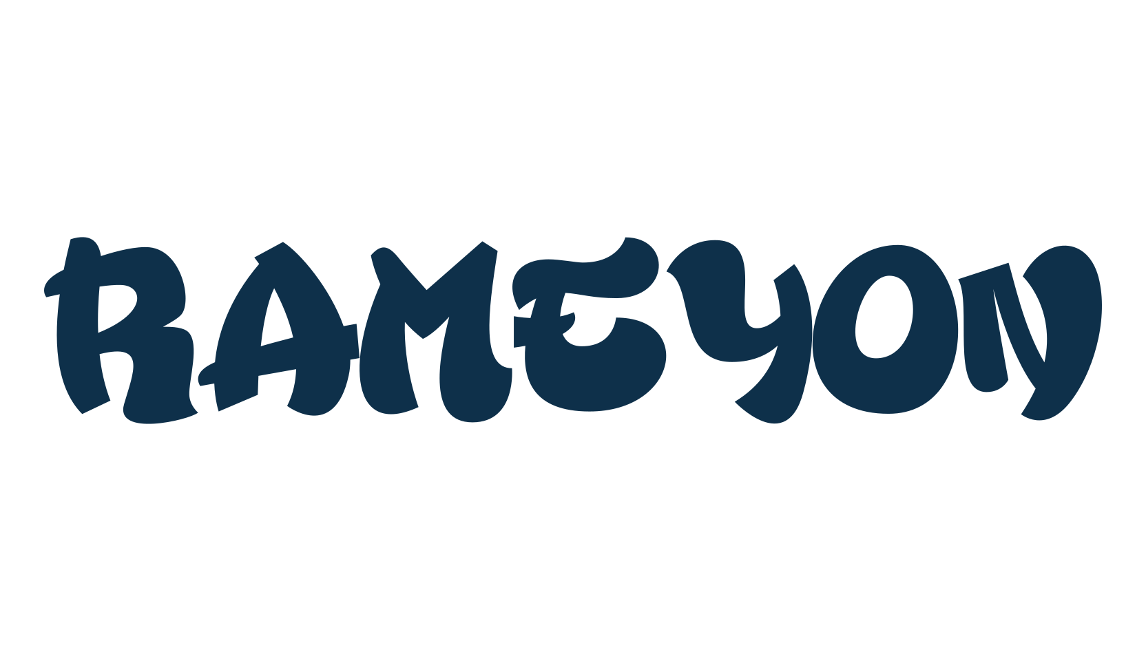 Rameyon, graffiti font preview