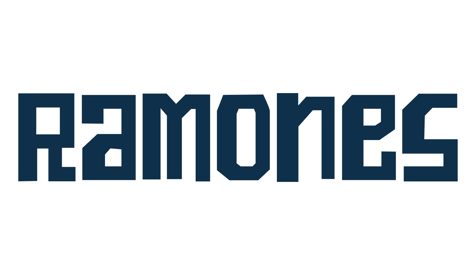 Ramones, fancy various decorative font preview