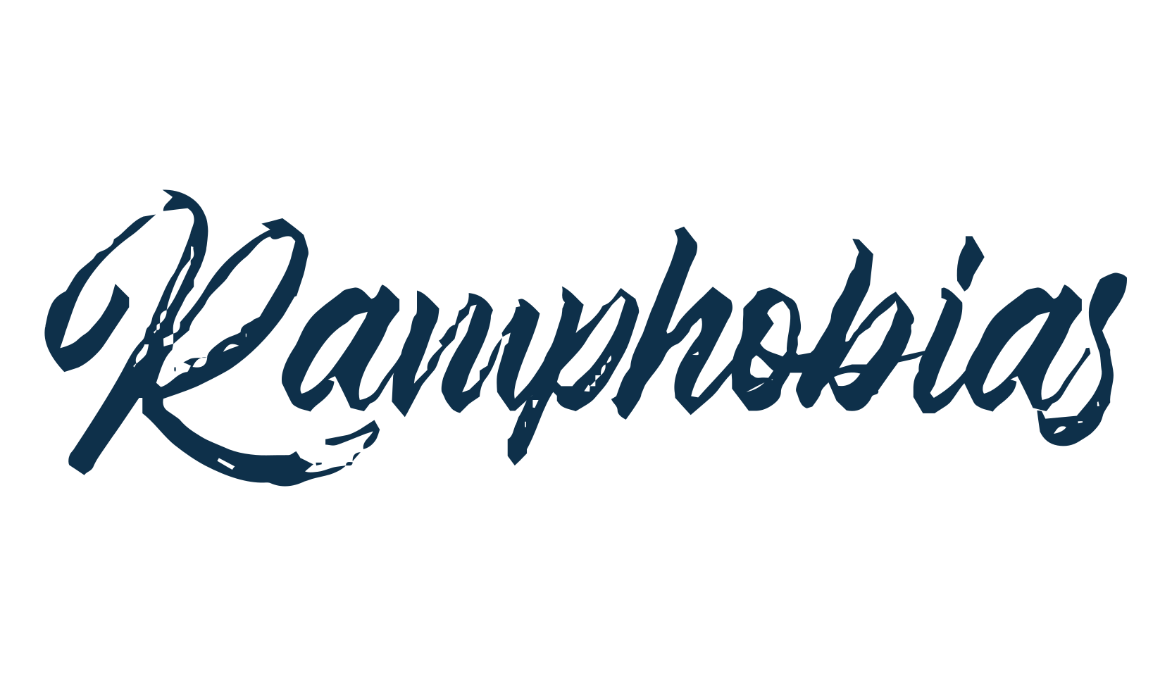 Ramphobias, brush font preview