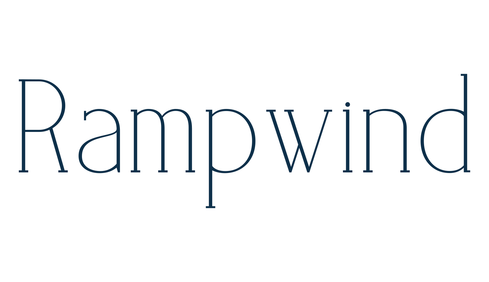 Rampwind, basic serif font preview