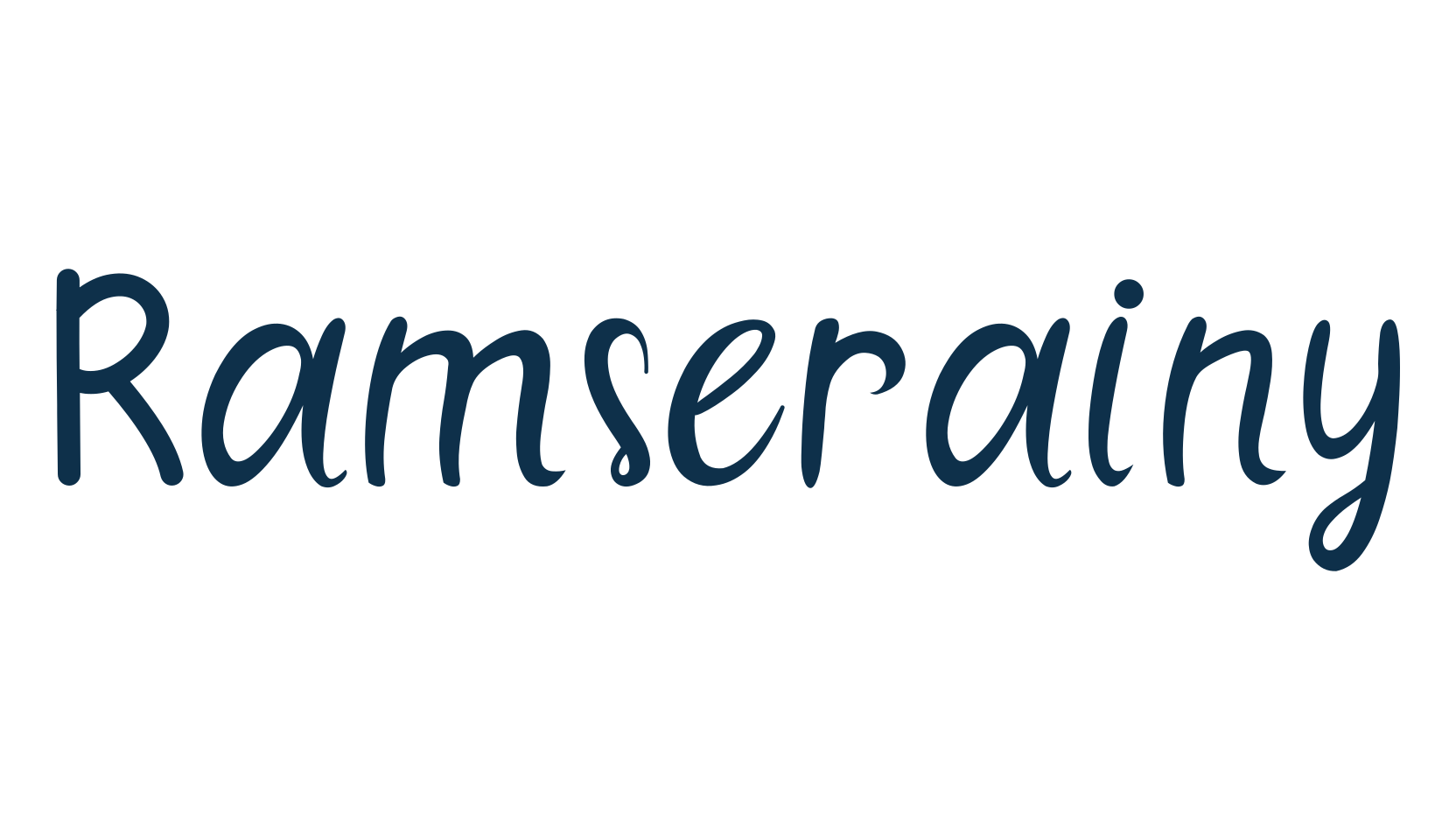 Ramserainy, fancy decorative font preview