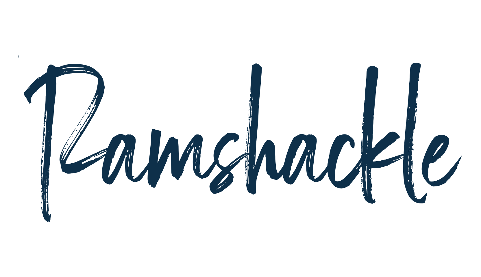 Ramshackle, brush font preview