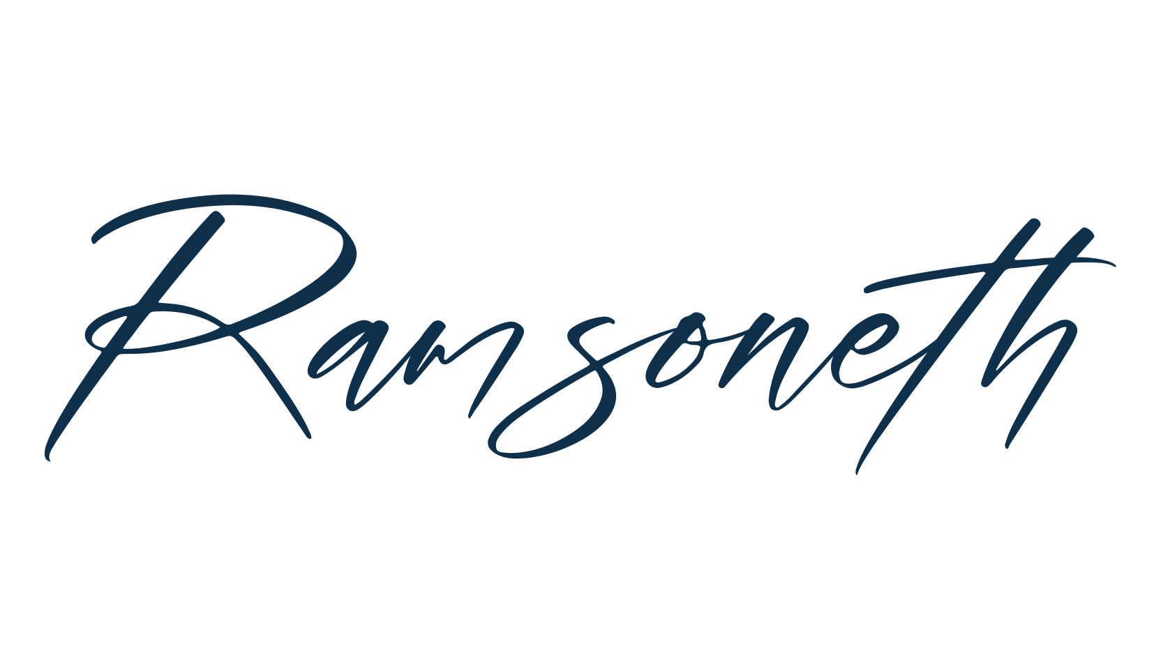 Ramsoneth, handwriting font preview