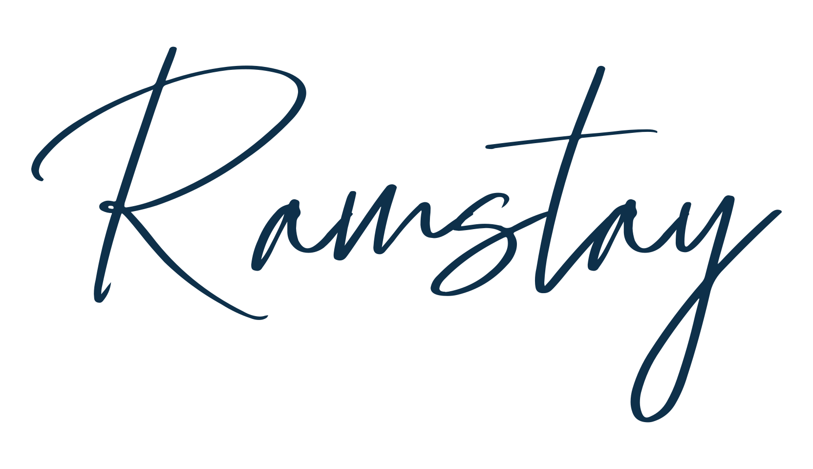 Ramstay, script handwritten fancy decorative calligraphy font preview
