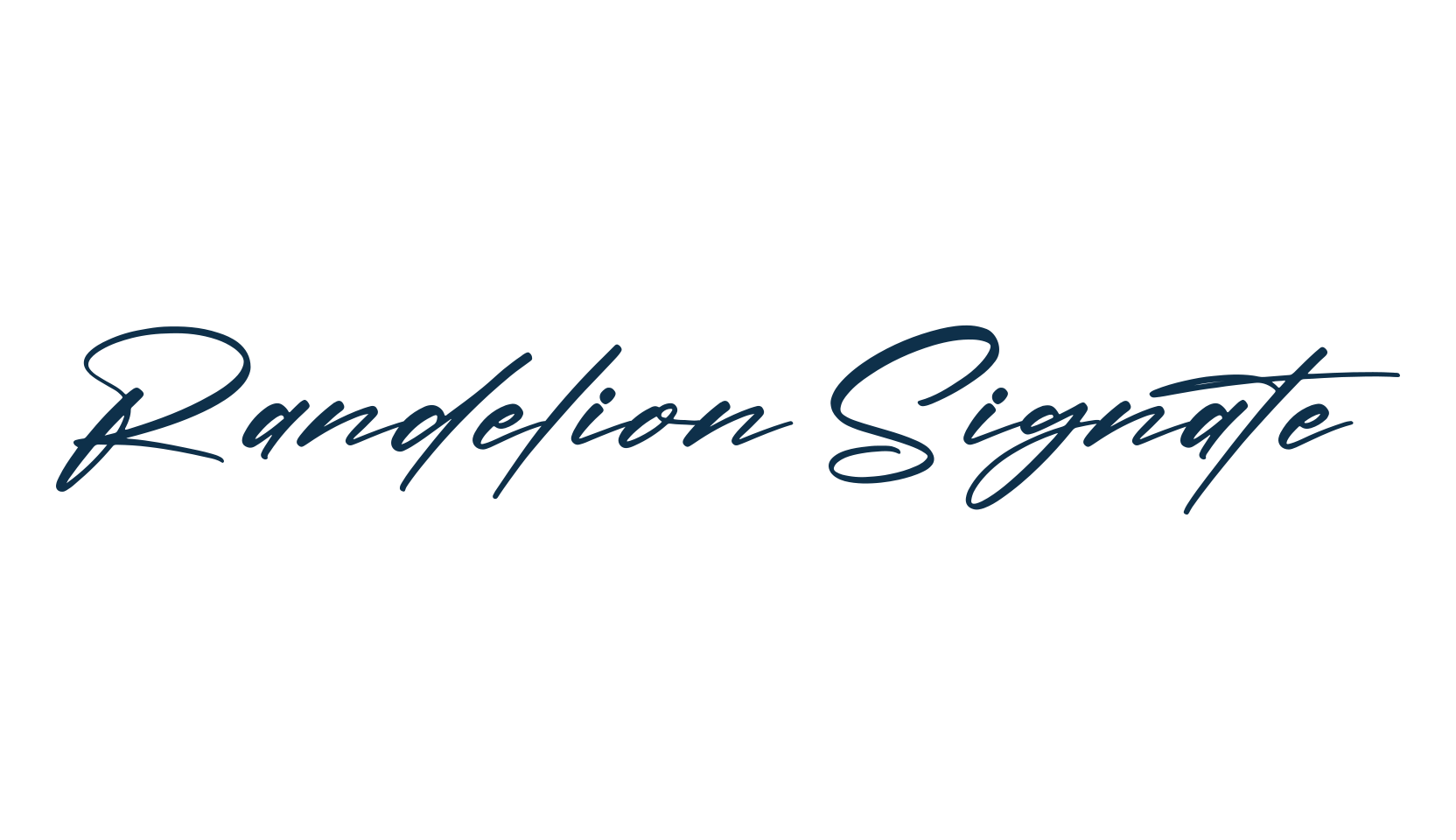 Randelion Signate, handwriting font preview
