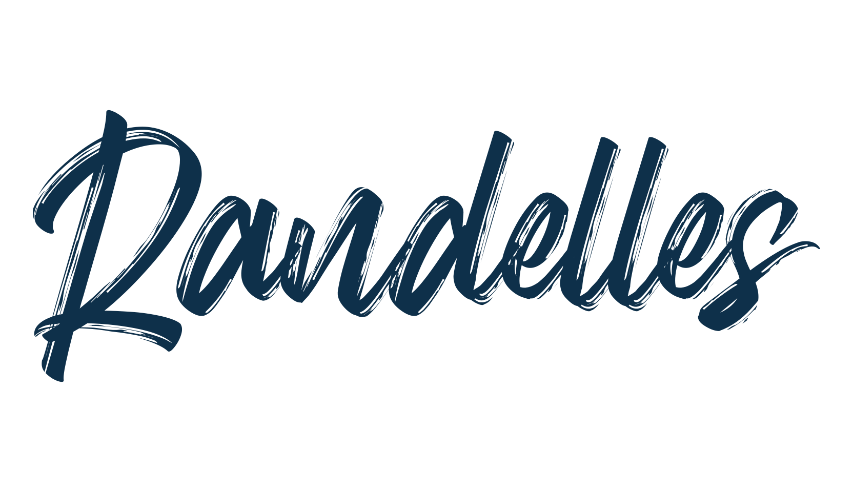 Randelles, brush font preview