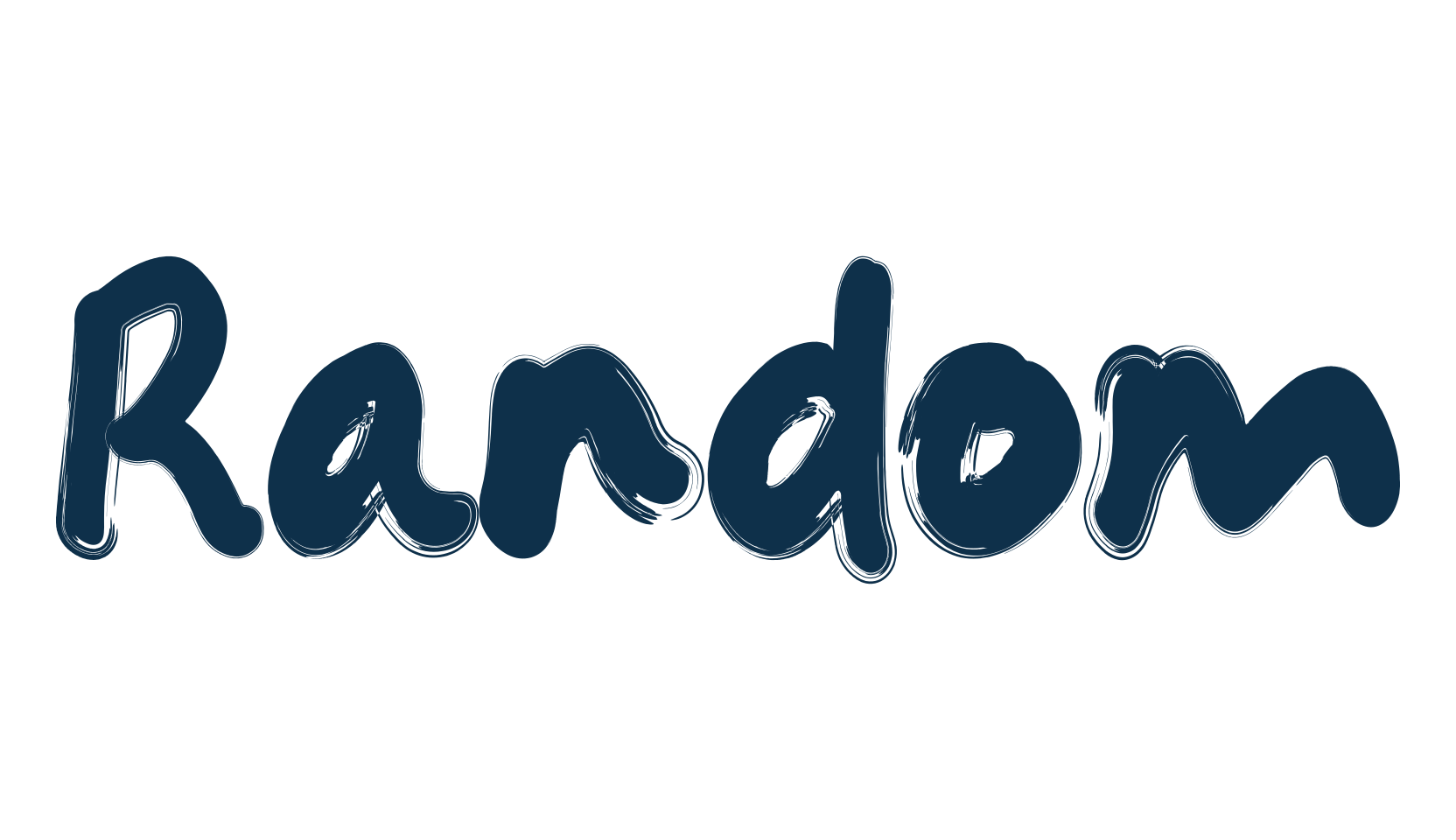 Random (random-2), brush font preview