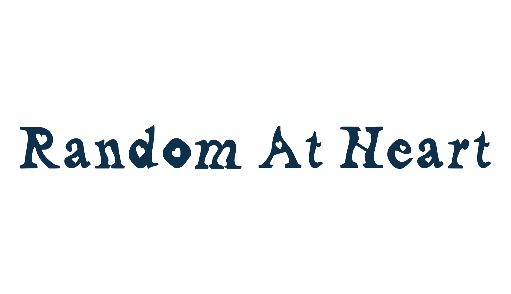 Random At Heart, fancy distorted decorative font preview