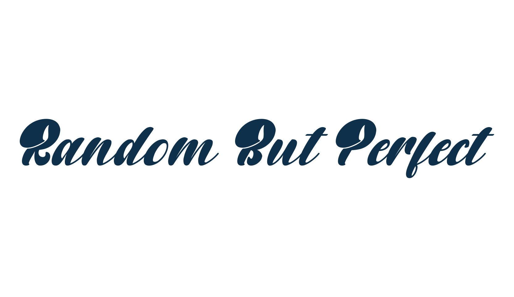 Random But Perfect, fancy decorative font preview