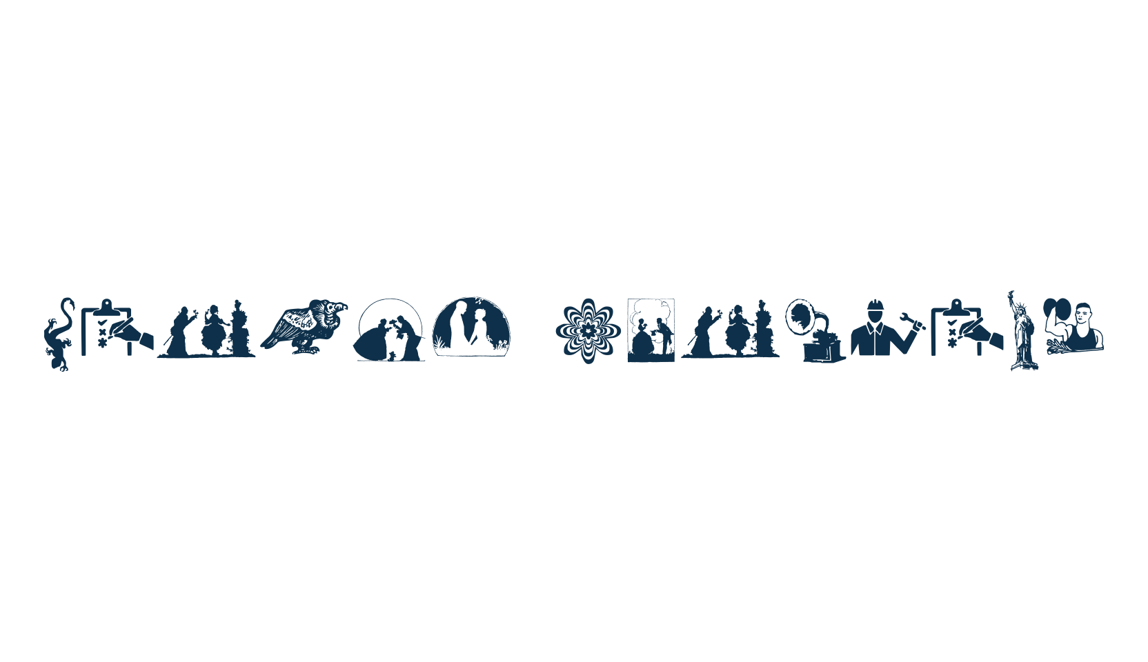 Random Dingbats, display market font preview