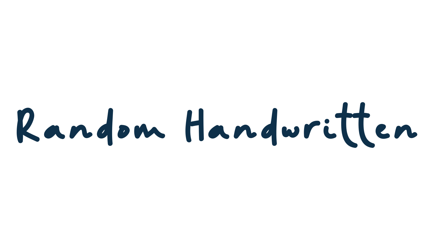 Random Handwritten, script handwritten fancy decorative calligraphy font preview