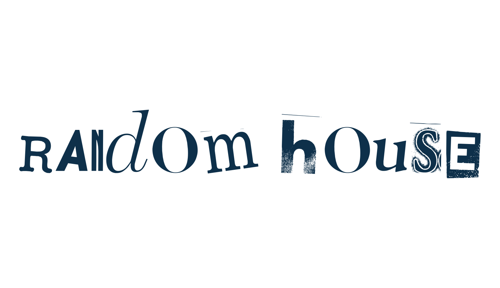 Random House, fancy distorted decorative font preview