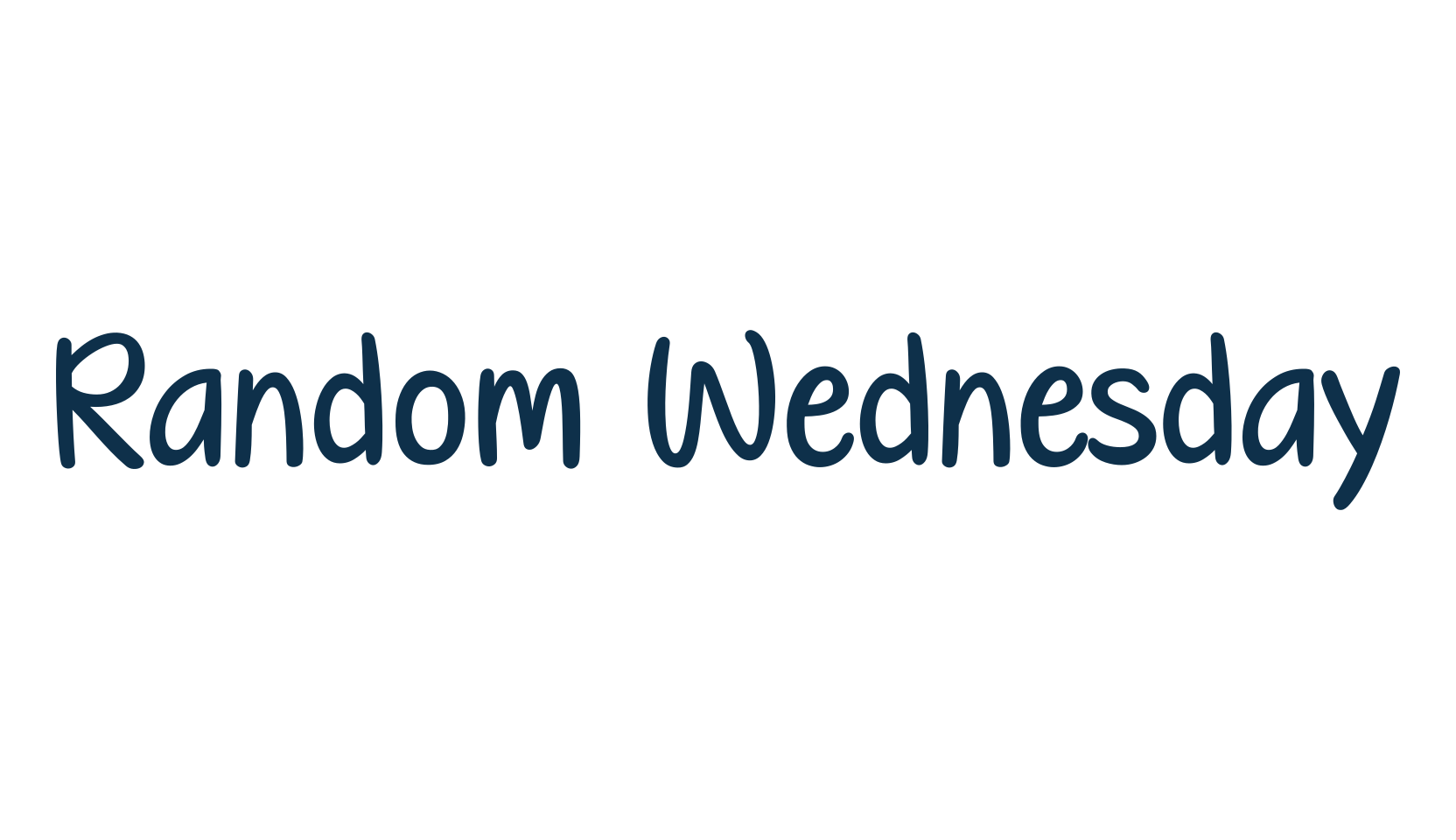 Random Wednesday, script handwritten fancy decorative calligraphy font preview
