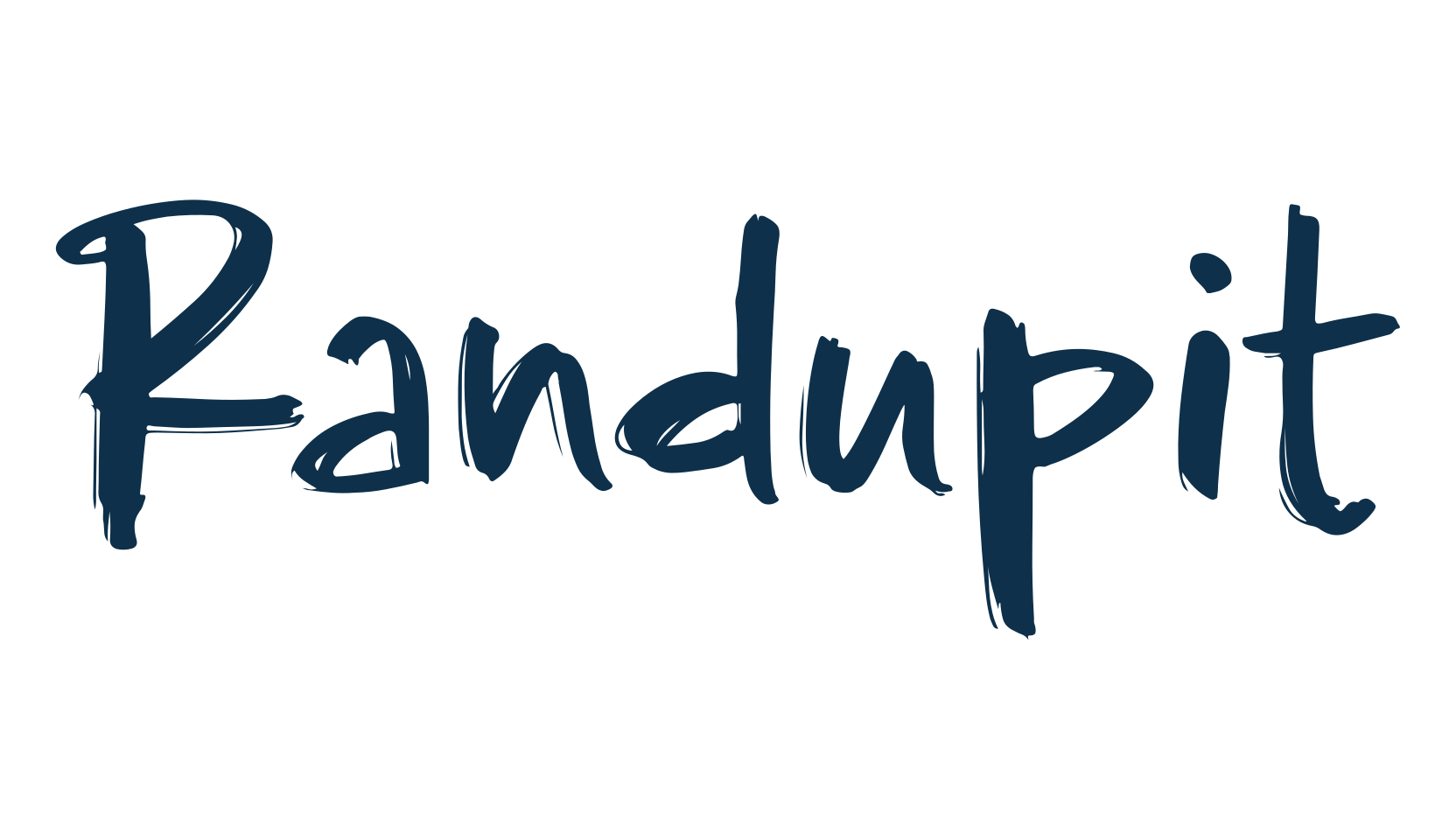 Randupit, script brush fancy decorative calligraphy font preview