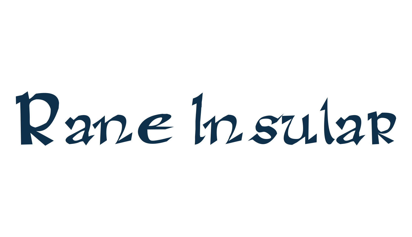 Rane Insular, gothic celtic font preview