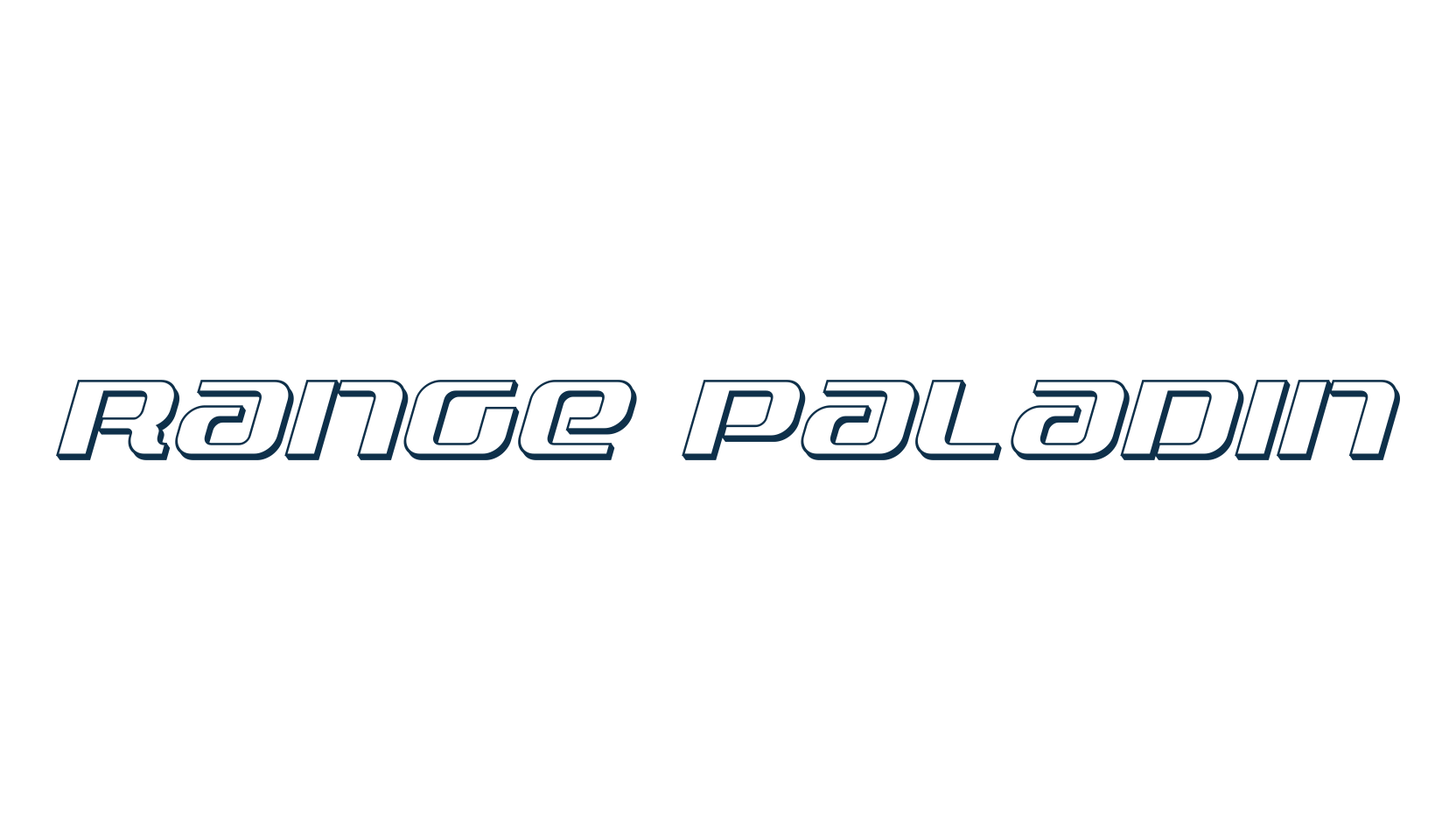 Range Paladin, sci-fi font preview
